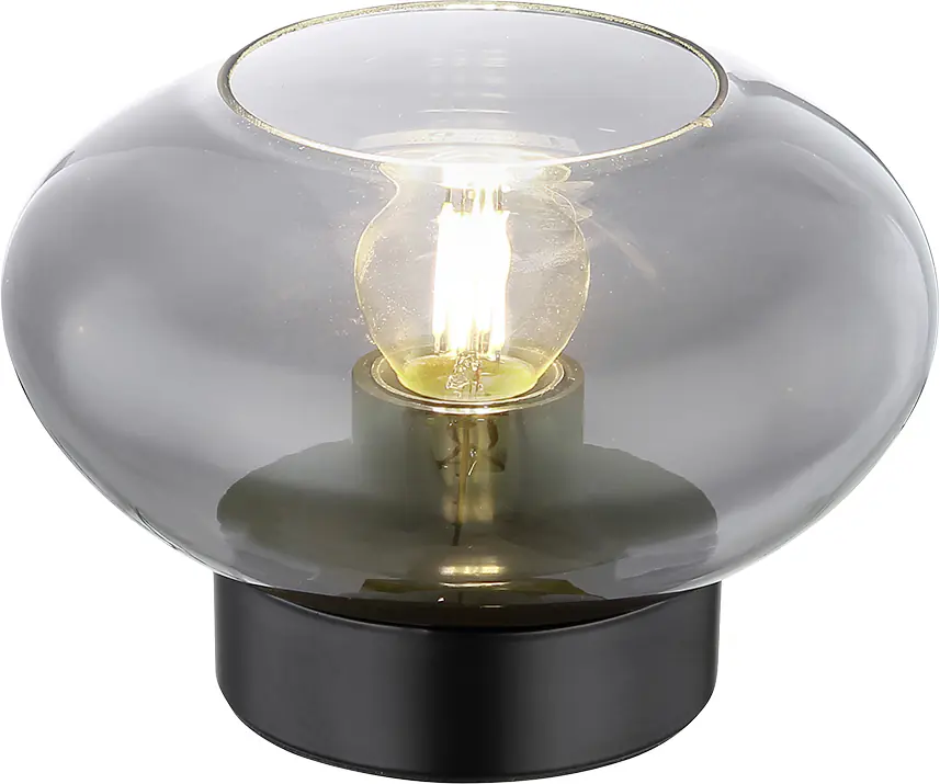Globo Tischleuchte Shaun schwarz 12,5 x 18 cm
