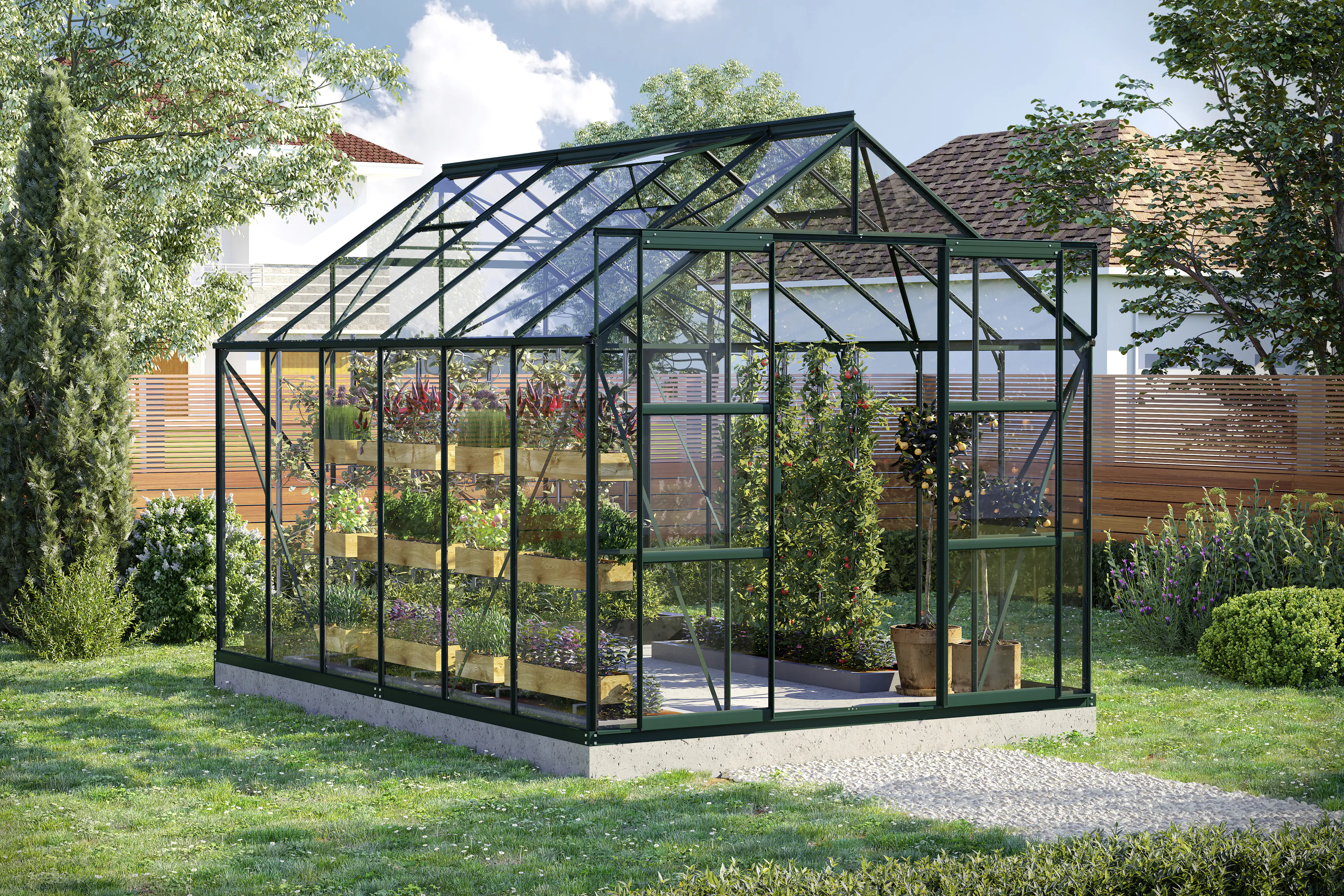 Vitavia Gewächshaus Uranus 9900 254 x 379 cm 3 mm Sicherheitsglas Vitavia Gewächshaus Uranus 9900 254 x 379 cm 3 mm Sicherheitsglas