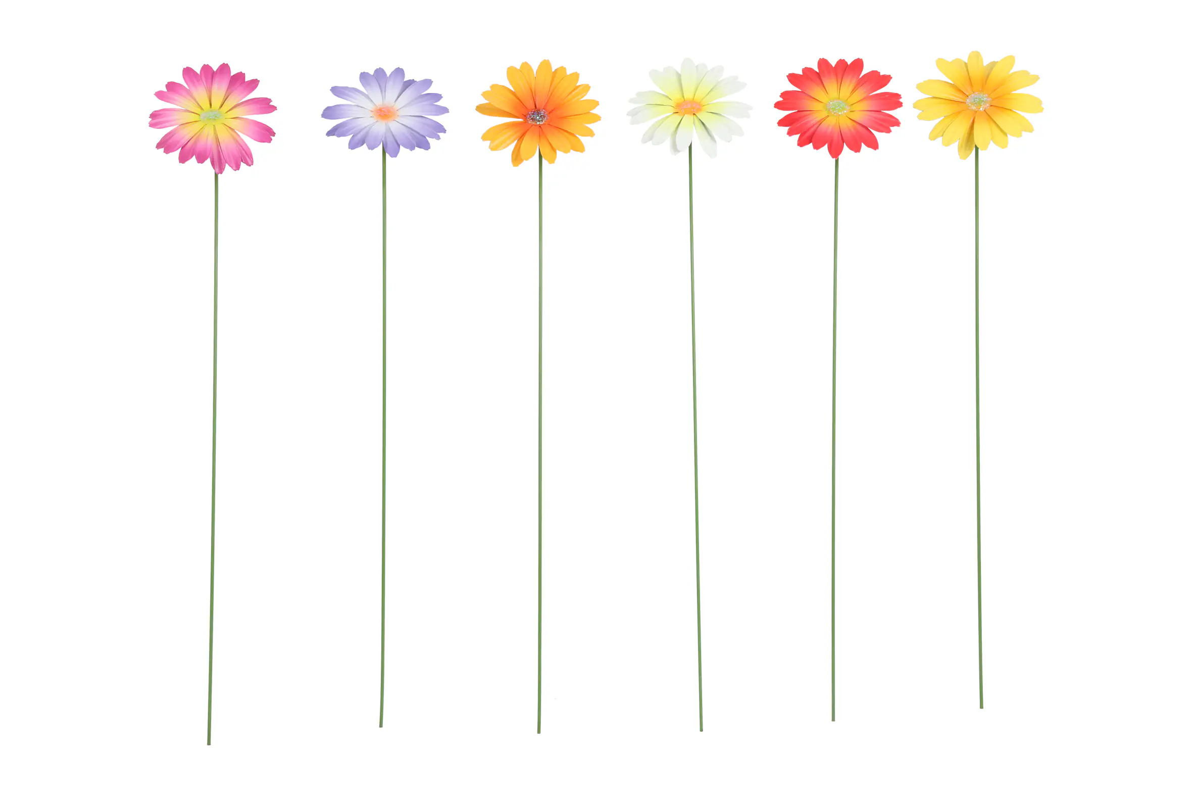 Flamingo Gartenstecker Daisy Metall 10 x 58 cm mehrfarbig
