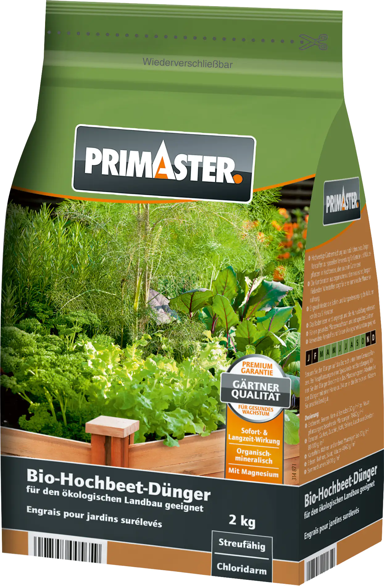 Primaster Bio-Hochbeetdünger 2 kg Primaster Bio-Hochbeetdünger 2 kg