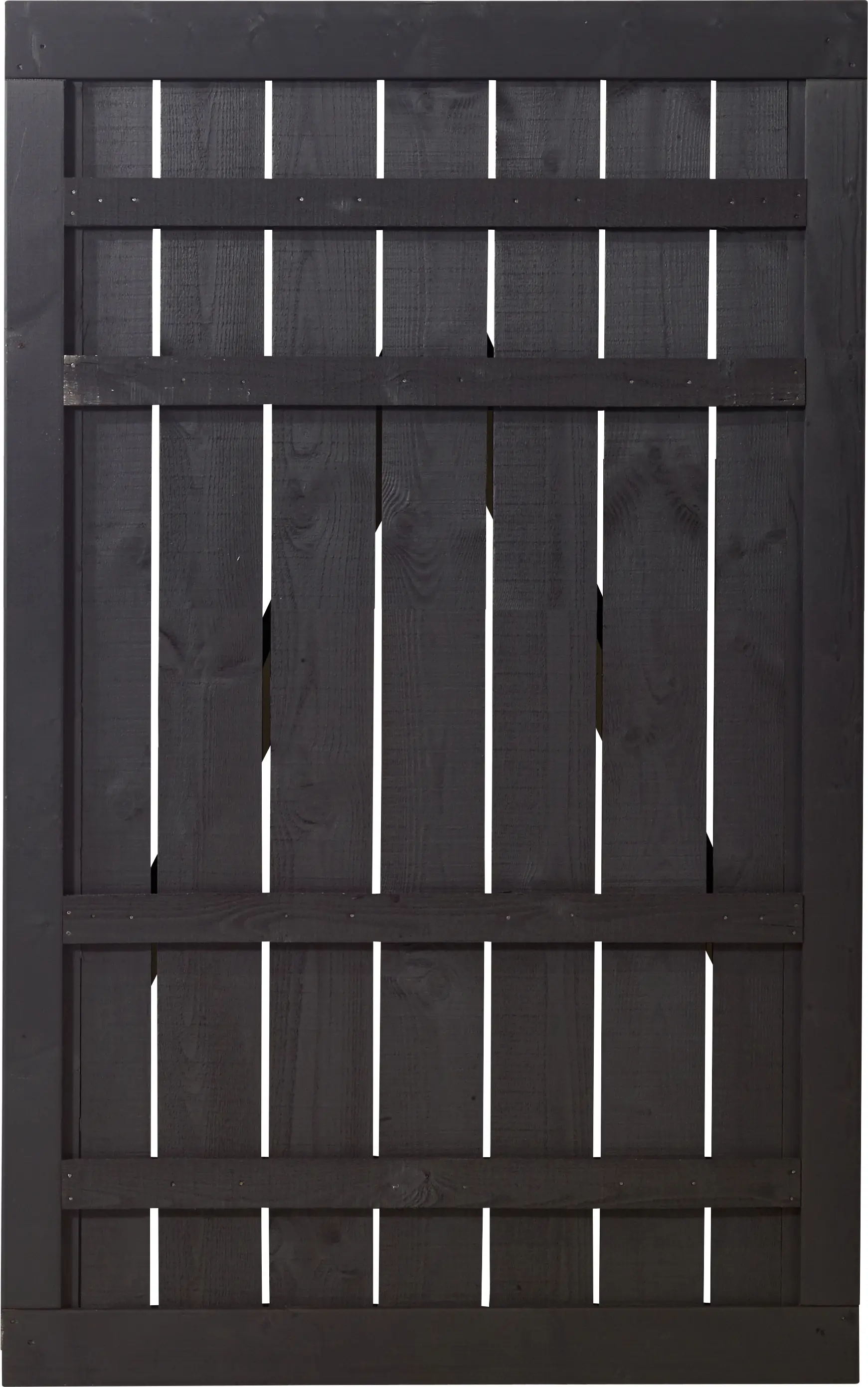Plus Zauntür Rustik 100 x 158 cm schwarz