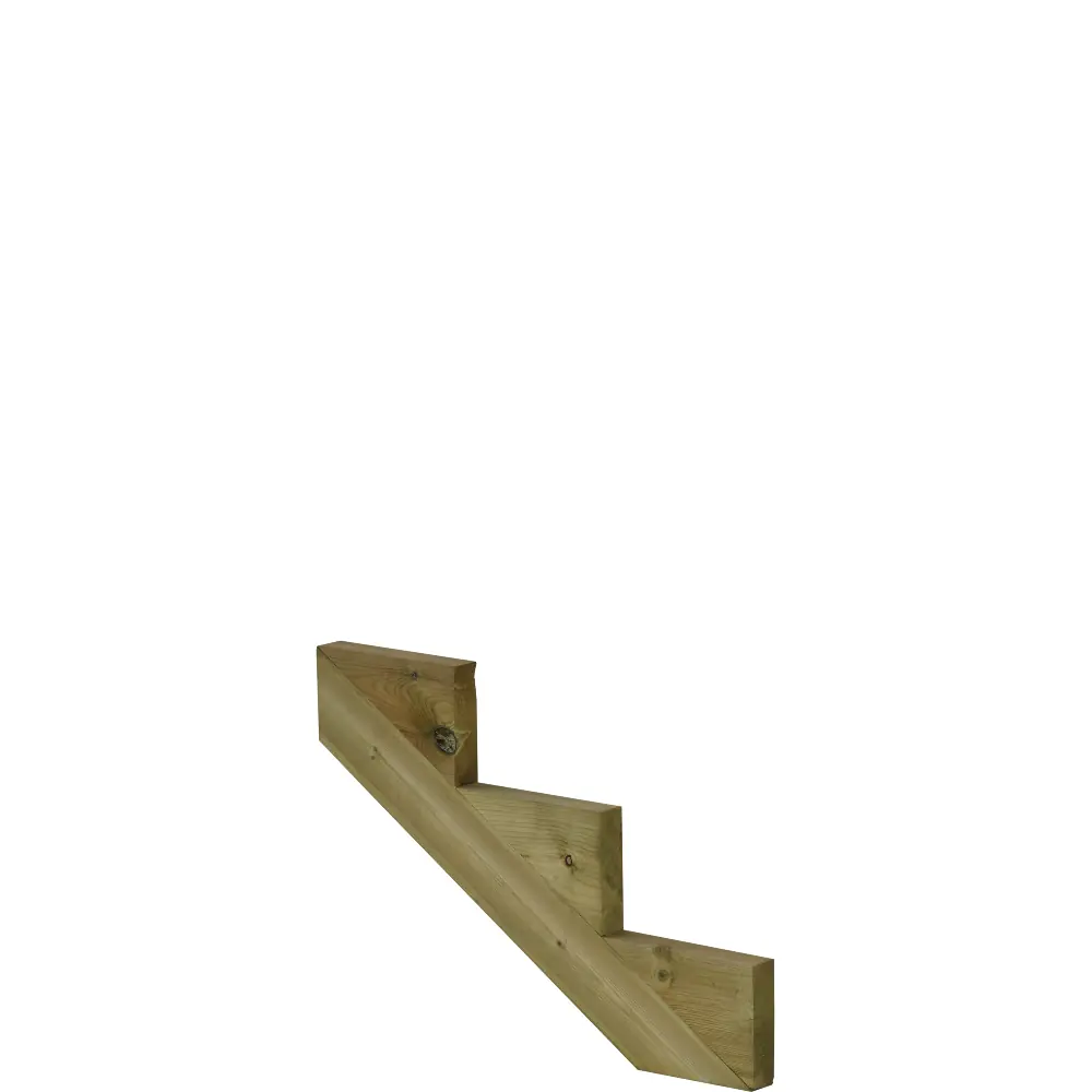 Plus Außentreppe Kiefer 3 Stufen 120 cm breit