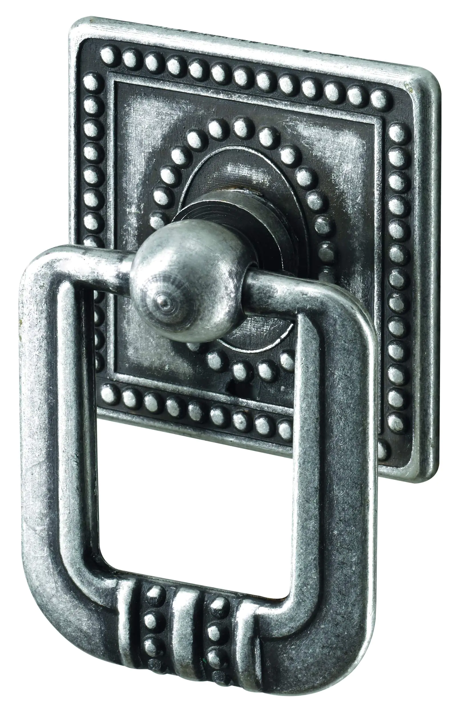 Hettich Möbelknopf Messing silber 35,0 x 33,0 mm - 1 Stück