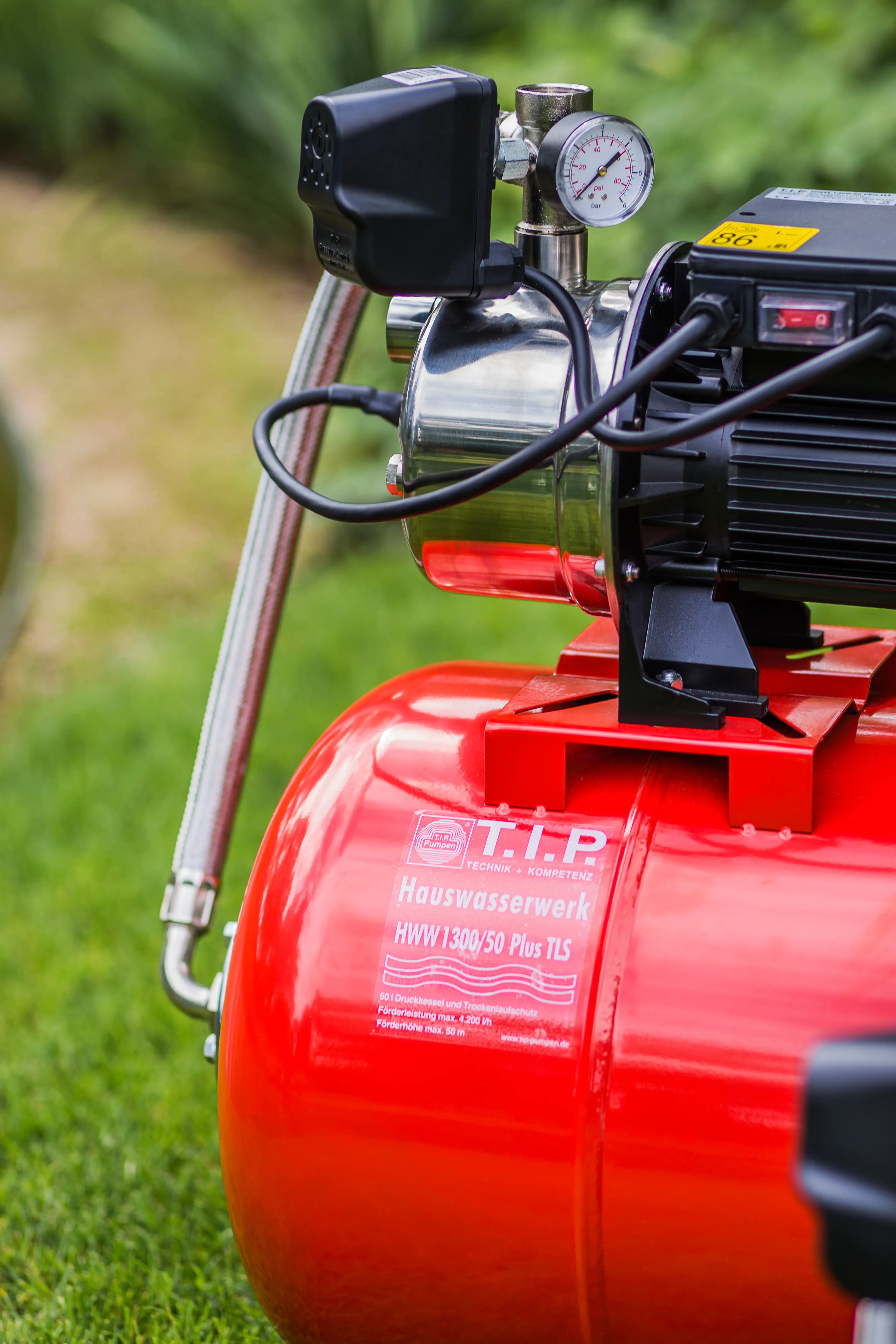 T.I.P. HausWasserWerk HWW 1300/50 Plus TLS Fördermenge 4.200 l/h, 1.200 W