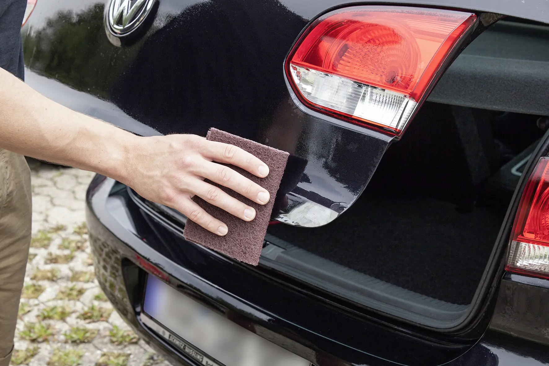 Wolfcraft Schleifvlies-Pads Ø 150 x 230 mm mittel 2er Pack