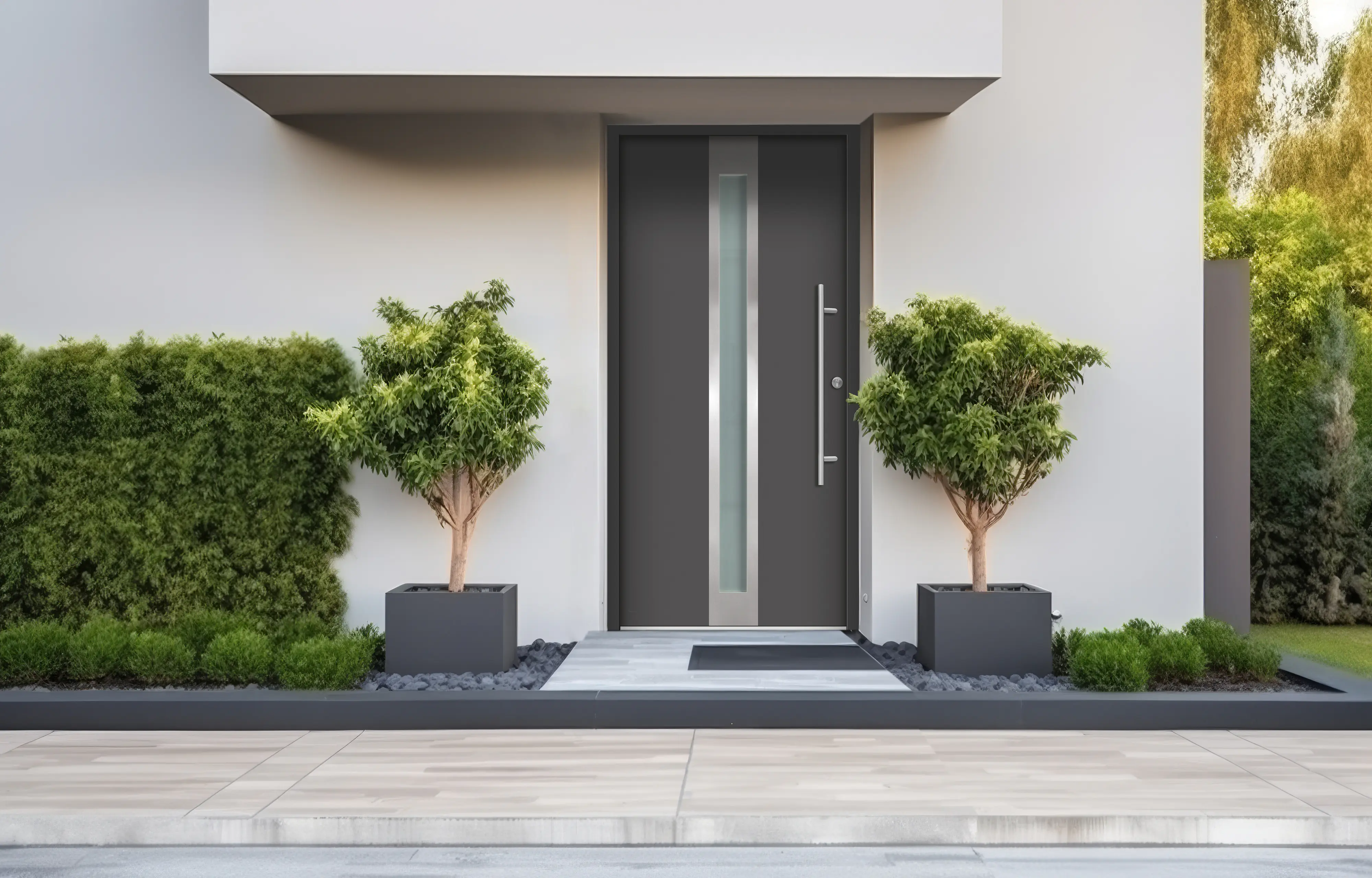 Splendoor Haustür Passivedoor Premium B01 Anthrazit DIN Rechts 100 x 210 cm