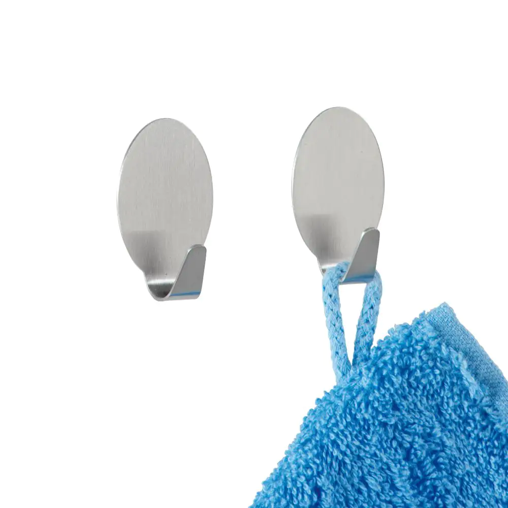 Wenko Maxihaken Edelstahl matt, chrom, 2er-Set