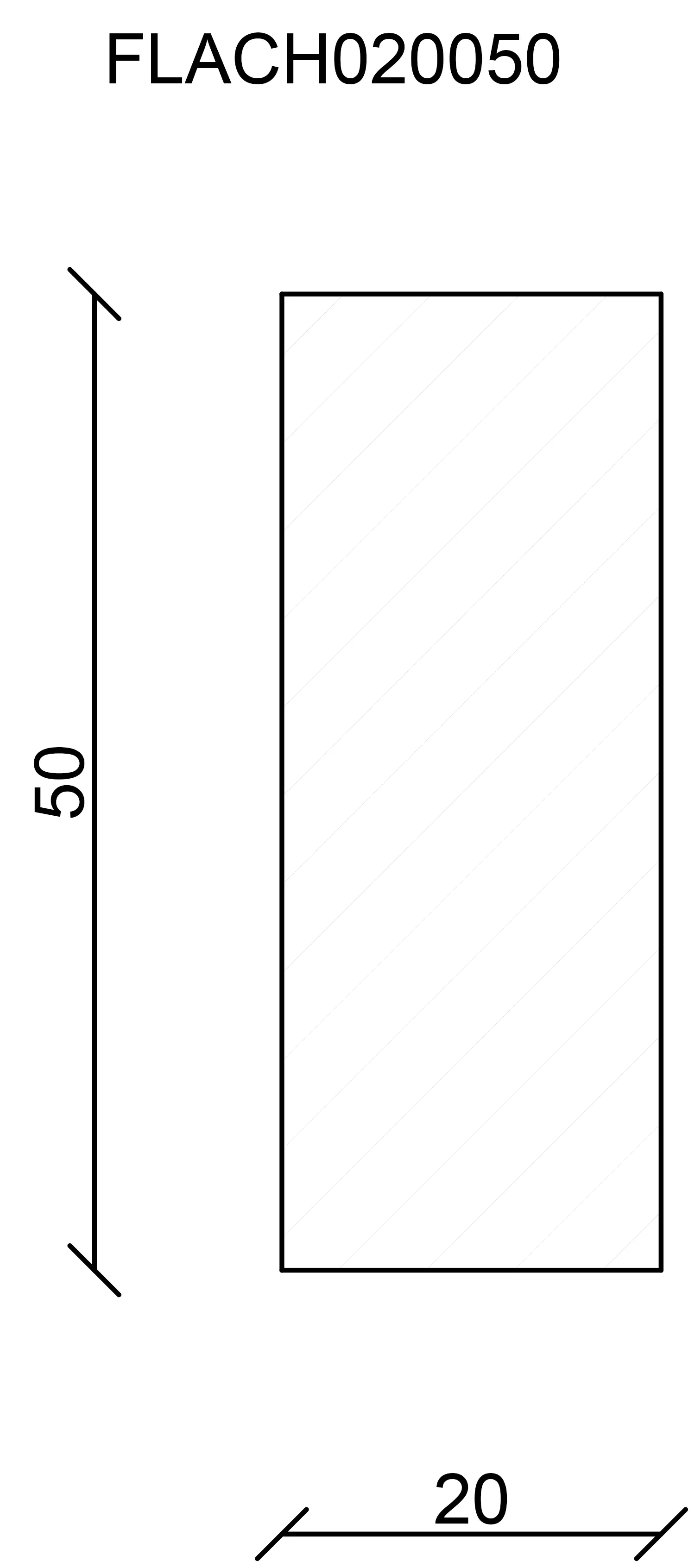 FN Neuhofer Flachleiste 200 cm 50 x 20 mm Fichte/Kiefer