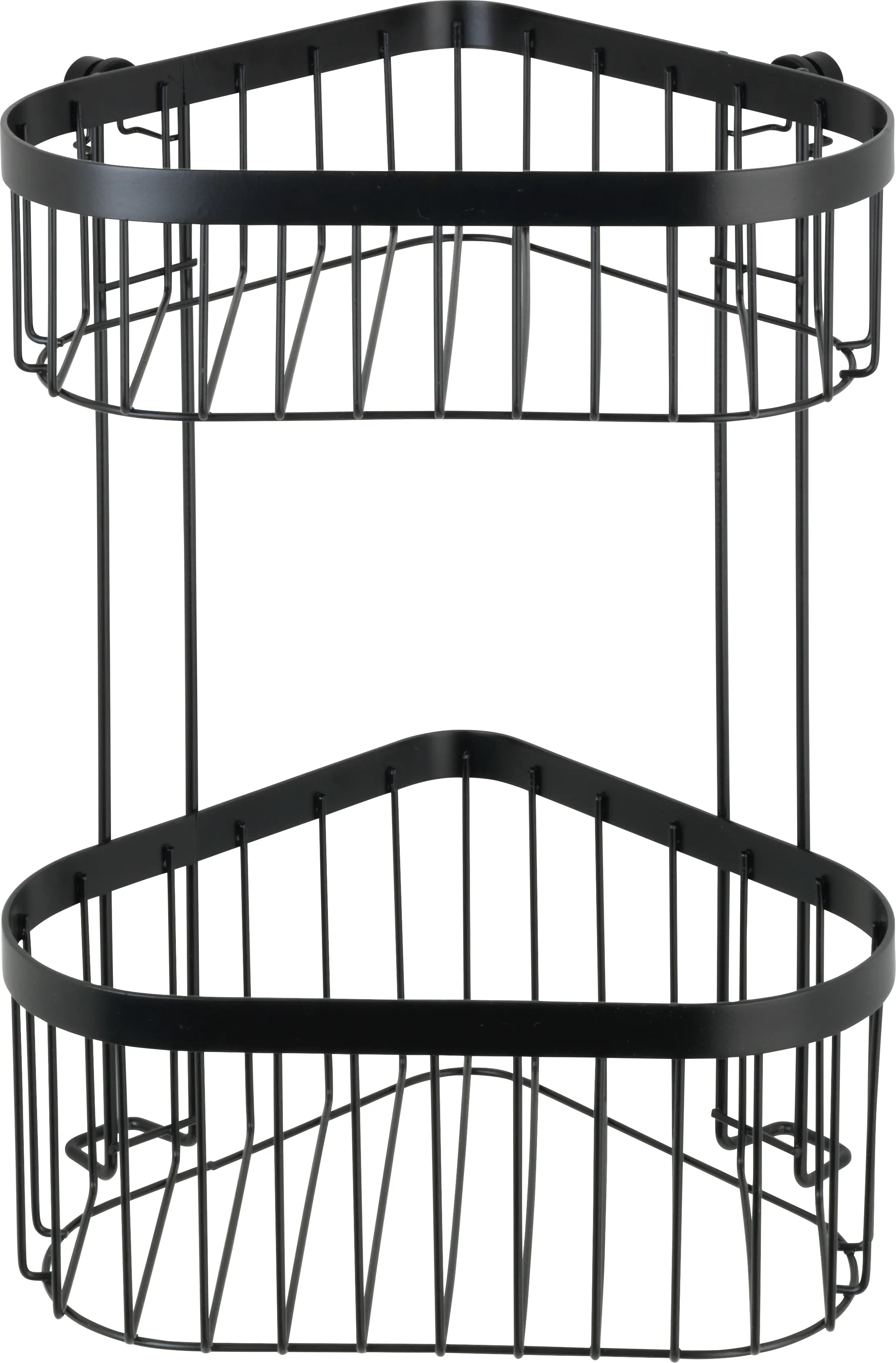 Wenko Eckregal Classic Plus Black 2 Ablagen