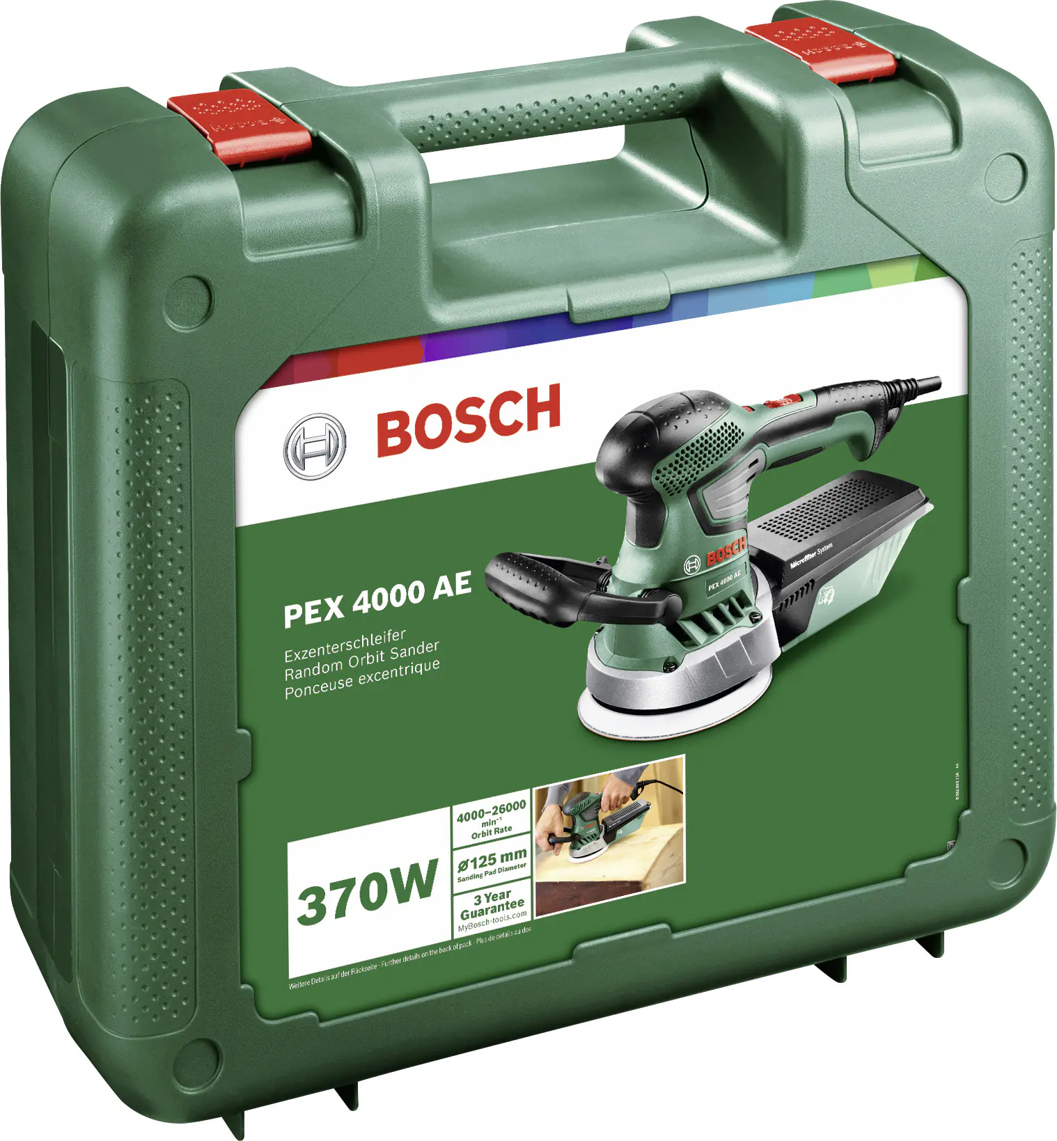 Bosch Exzenterschleifer PEX 400 AE 370 W, Ø 125 mm