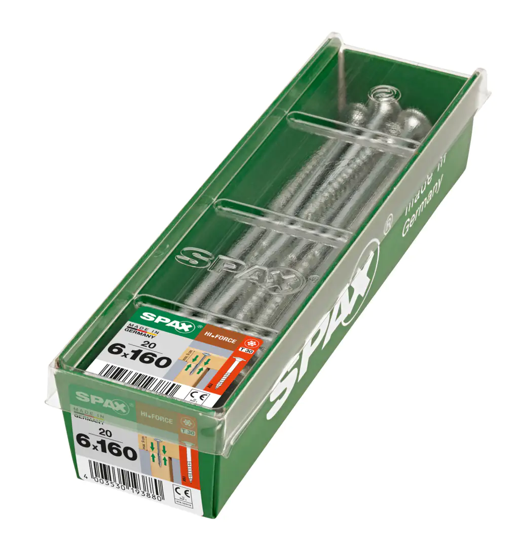 Spax Holzbauschrauben 6.0 x 160 mm TX 30 - 20 Stk.