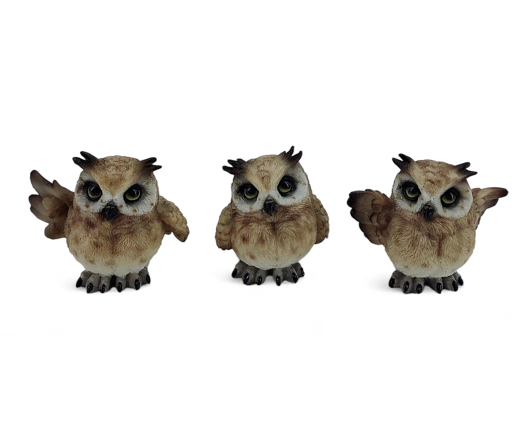 Dekofigur Eule 8 x 10 x 5 cm braun 3-fach sortiert Dekofigur Eule 8 x 10 x 5 cm braun 3-fach sortiert
