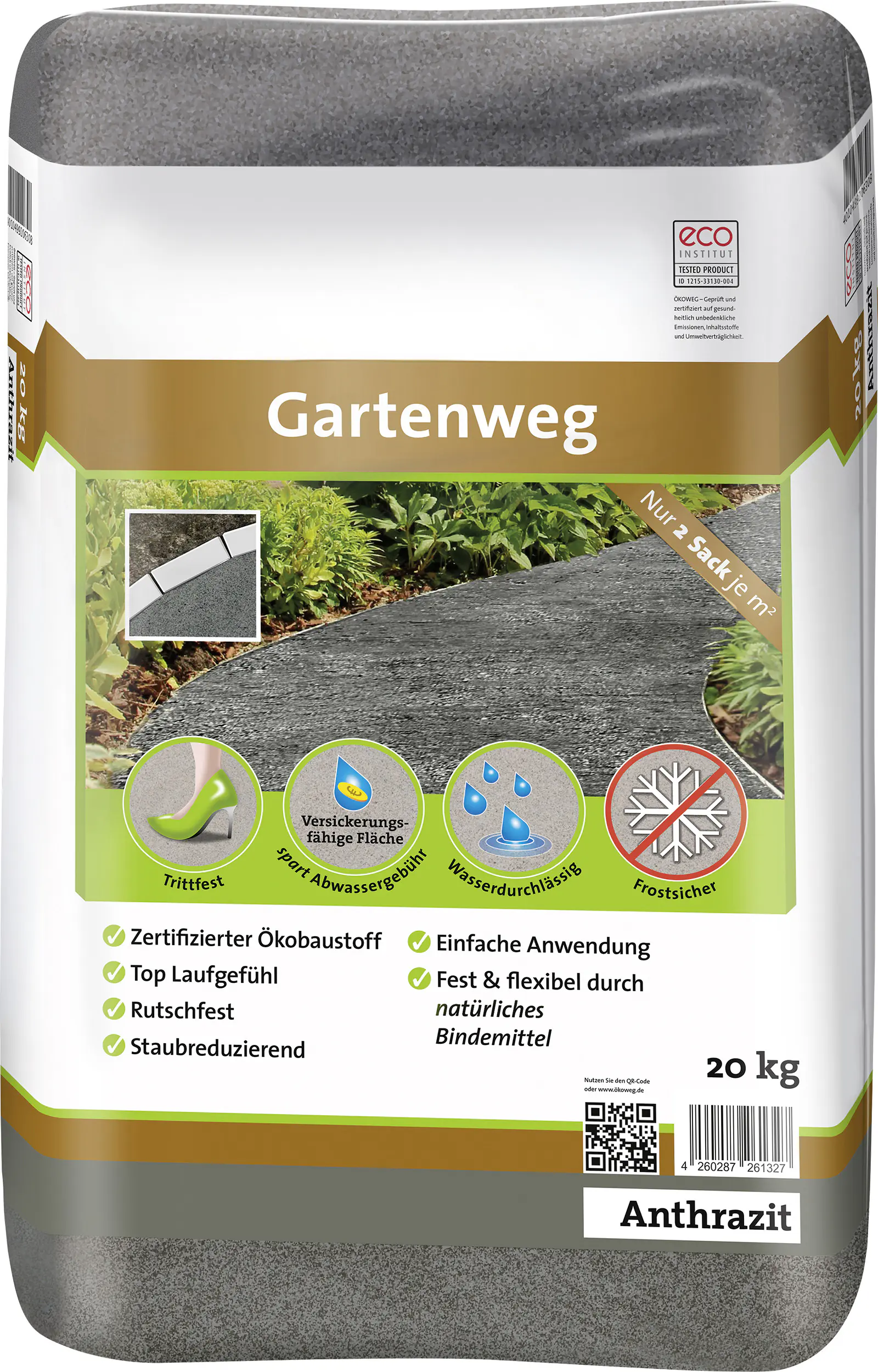 Gartenweg anthrazit 20 kg