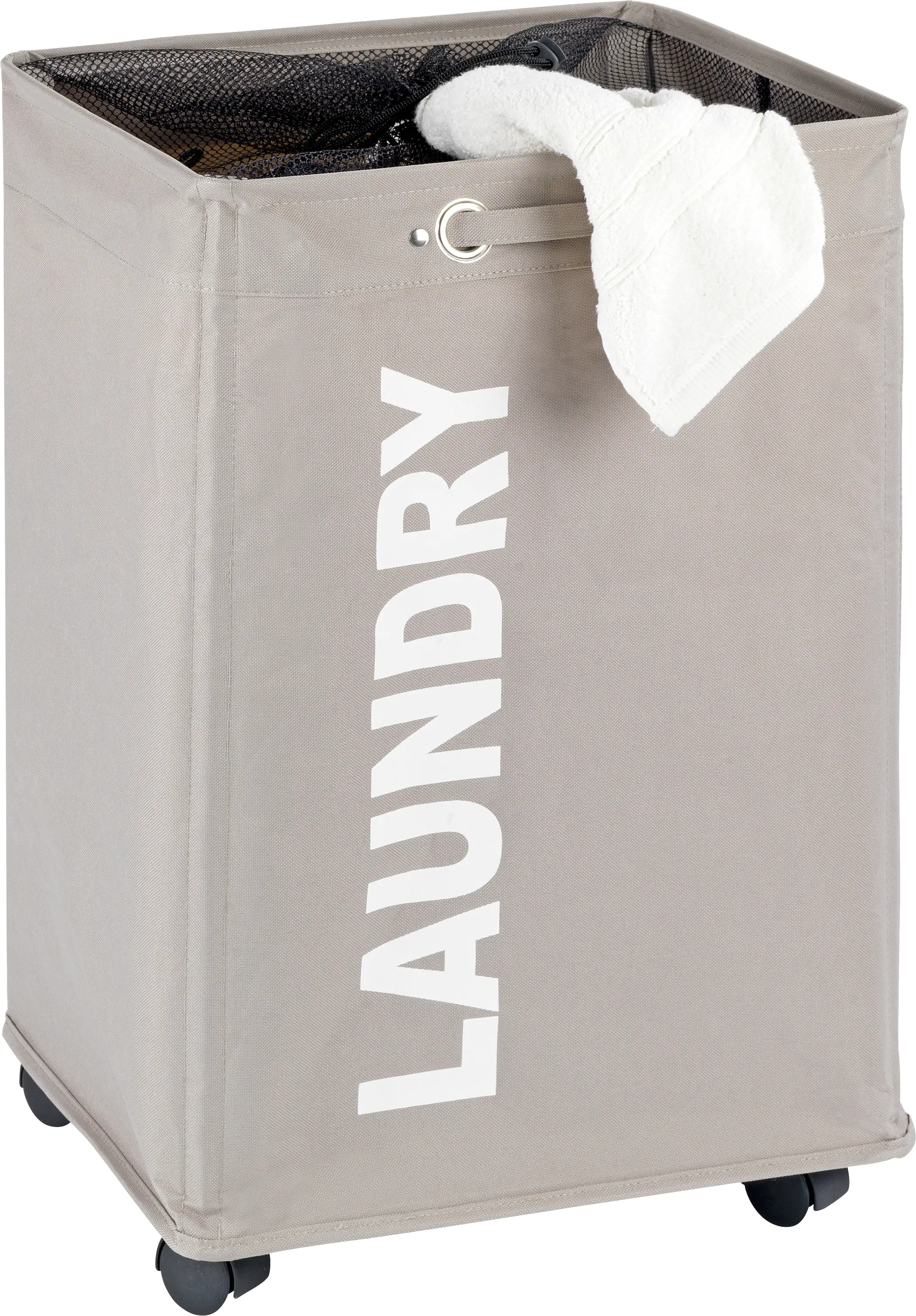 Wenko Wäschesammler Quadro taupe Wenko Wäschesammler Quadro taupe