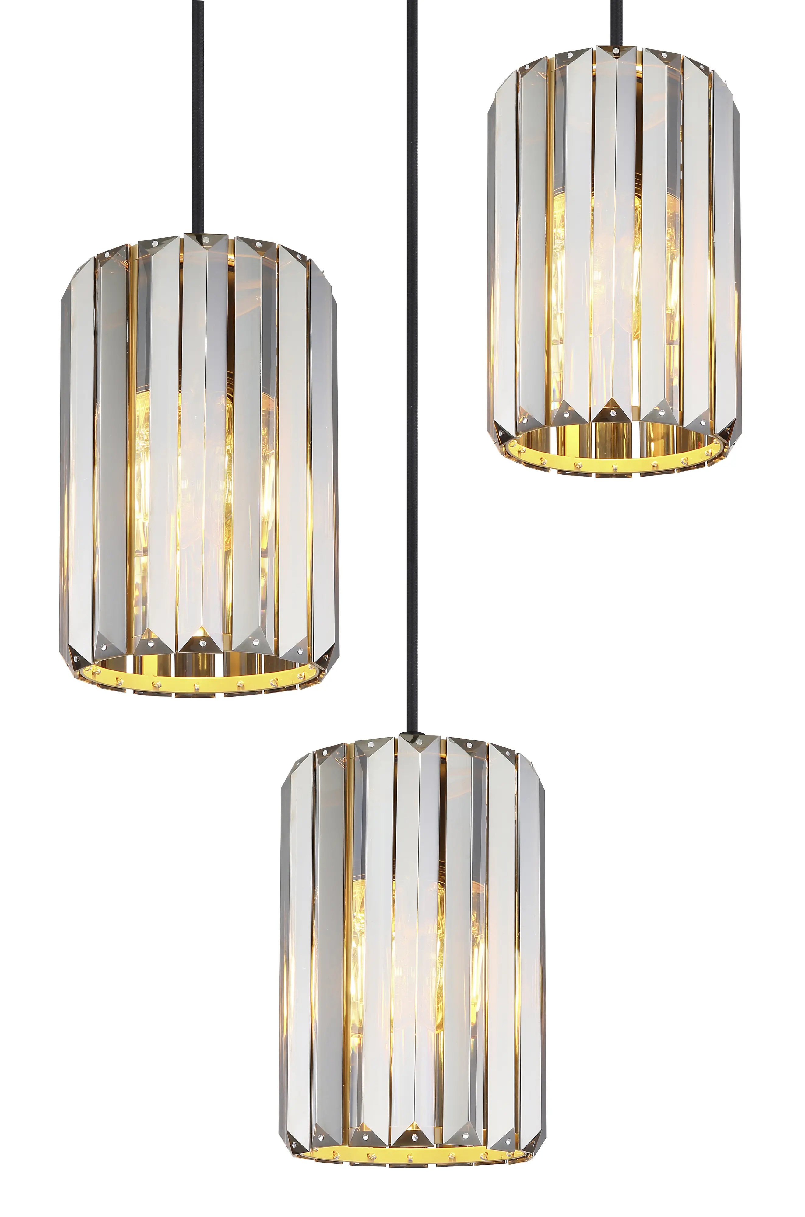 Globo Hängeleuchte Run 3 Ø 35 x 120 cm holzoptik