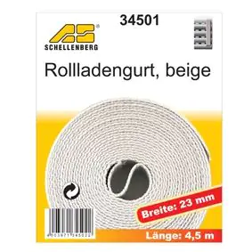 Schellenberg Rollladengurt beige Breite 23 mm - Länge 4,5 m