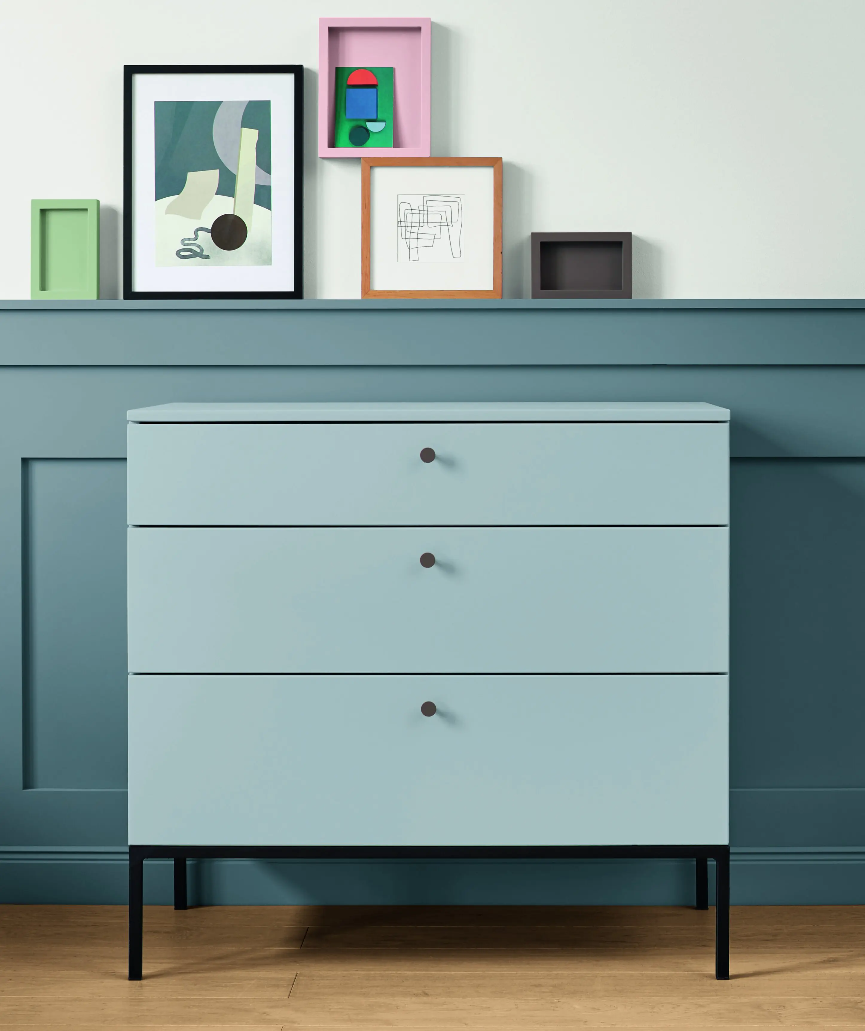 Alpina Feine Farben Lack No. 16 Steinblaue Schönheit - blaugrau 750 ml