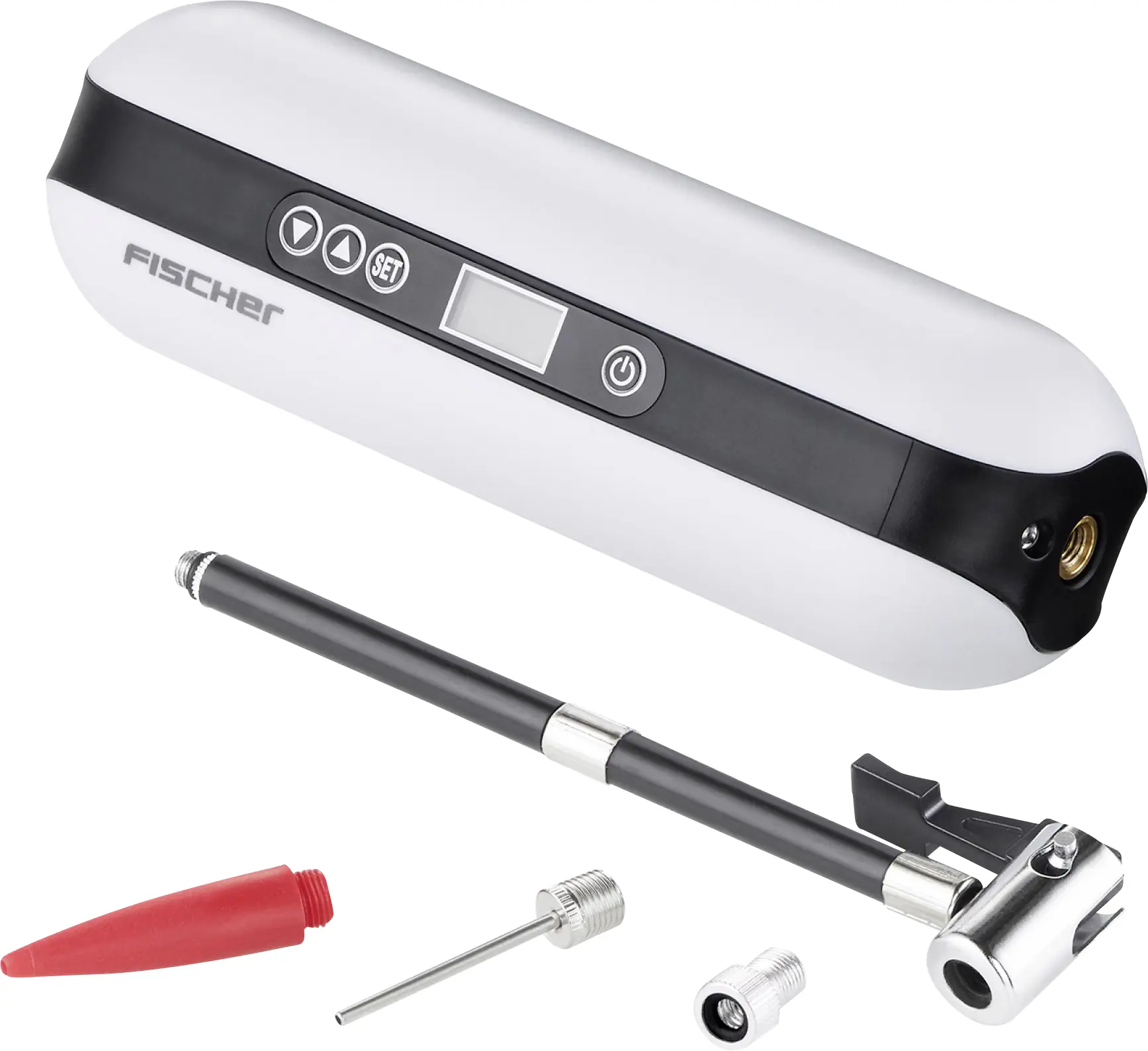 Fischer Akku- Kompressor mit Powerbank Fischer Akku- Kompressor mit Powerbank