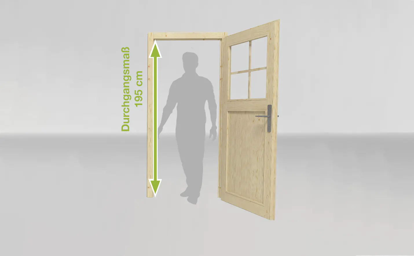 Weka Gartenhaus Weekendhaus Eirik B 380 x 580 cm natur mit Fußboden