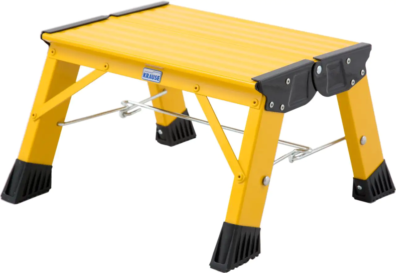 Krause Aluminium-Klapptritt MONTO Treppy Plusline gelb 2,20 m