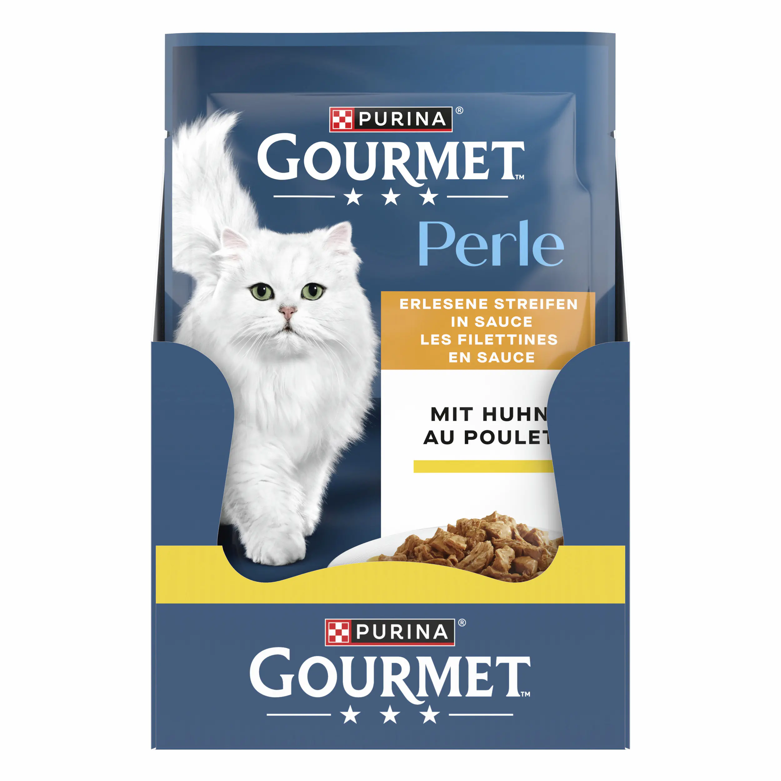 Gourmet Perle Erlesene Streifen mit Huhn 85 g