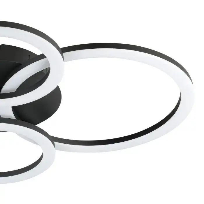 Eglo LED Deckenleuchte Parrapos-Z schwarz 62 x 45 cm RGB dimmbar