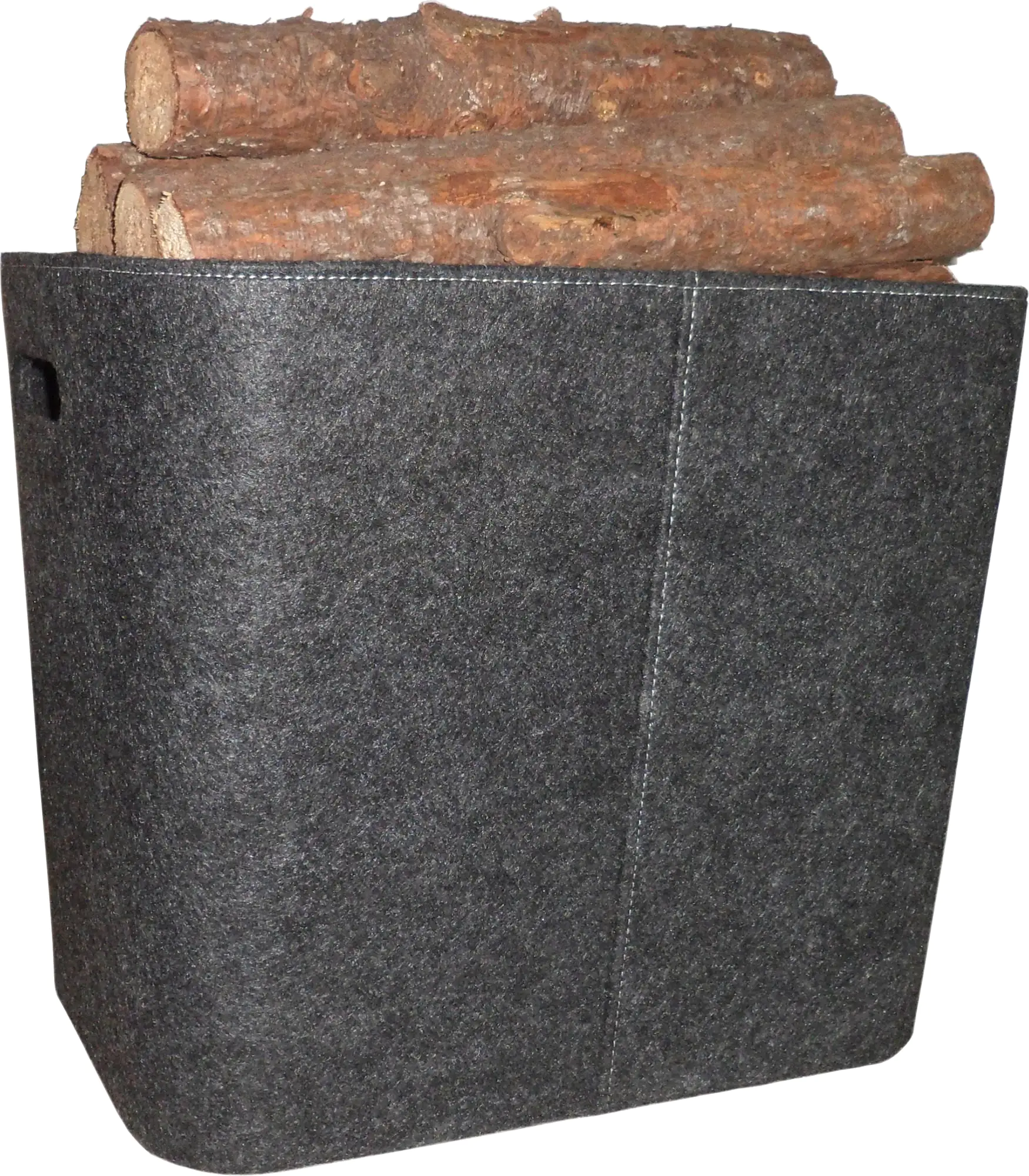 TrendLine Holzkorb Filz 50 x 36 x 40 cm anthrazit TrendLine Holzkorb Filz 50 x 36 x 40 cm anthrazit