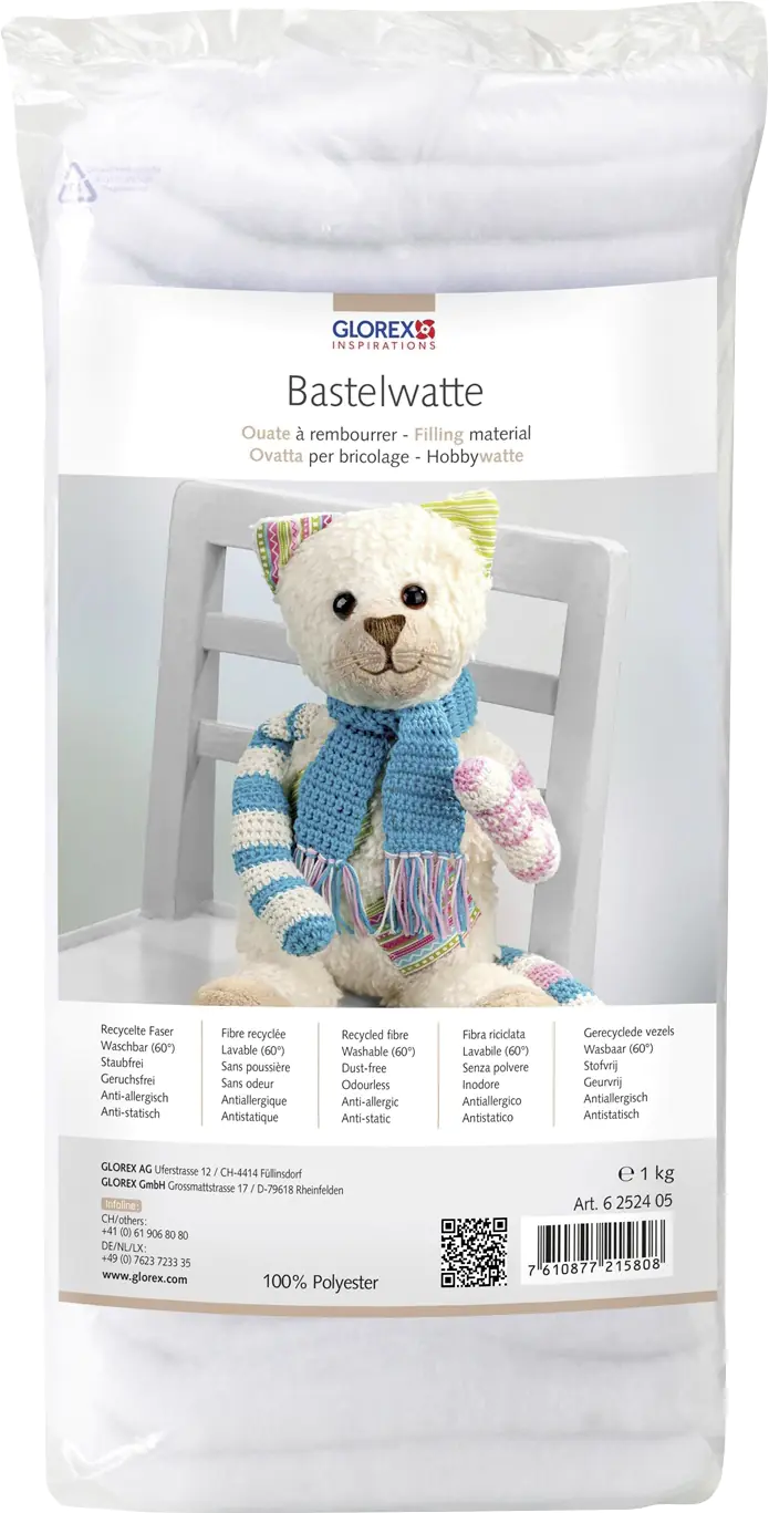 Hobby Time Bastelwatte weiß 1 kg