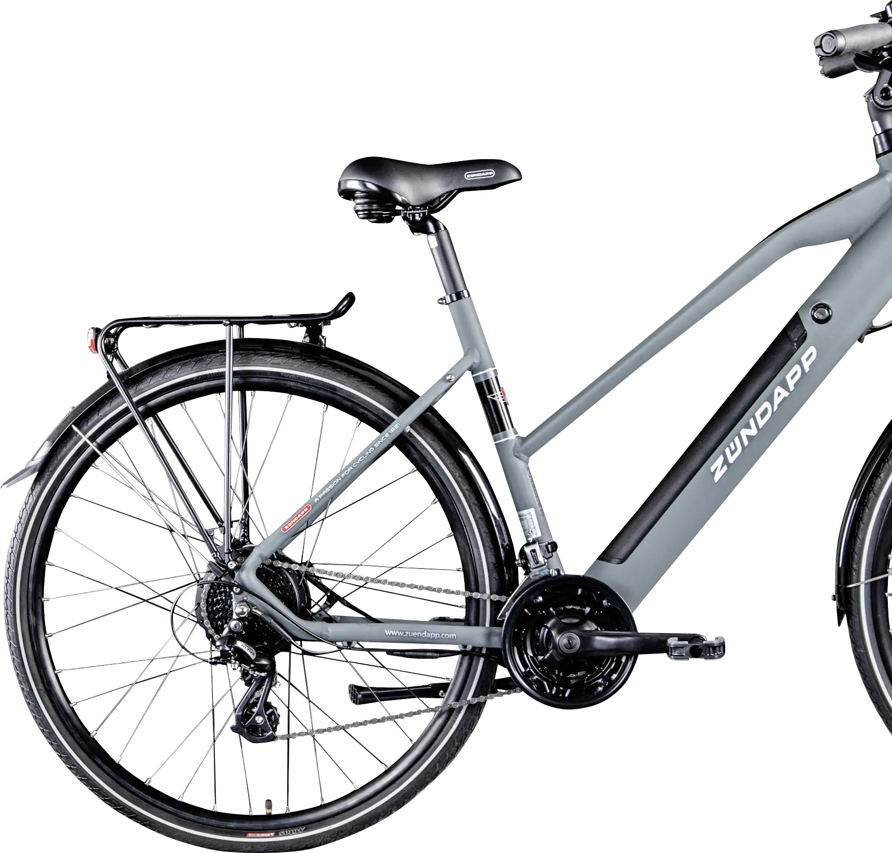 Zündapp E-Bike Trekking Z810 Damen 28 Zoll 24-Gang 417 Wh grau