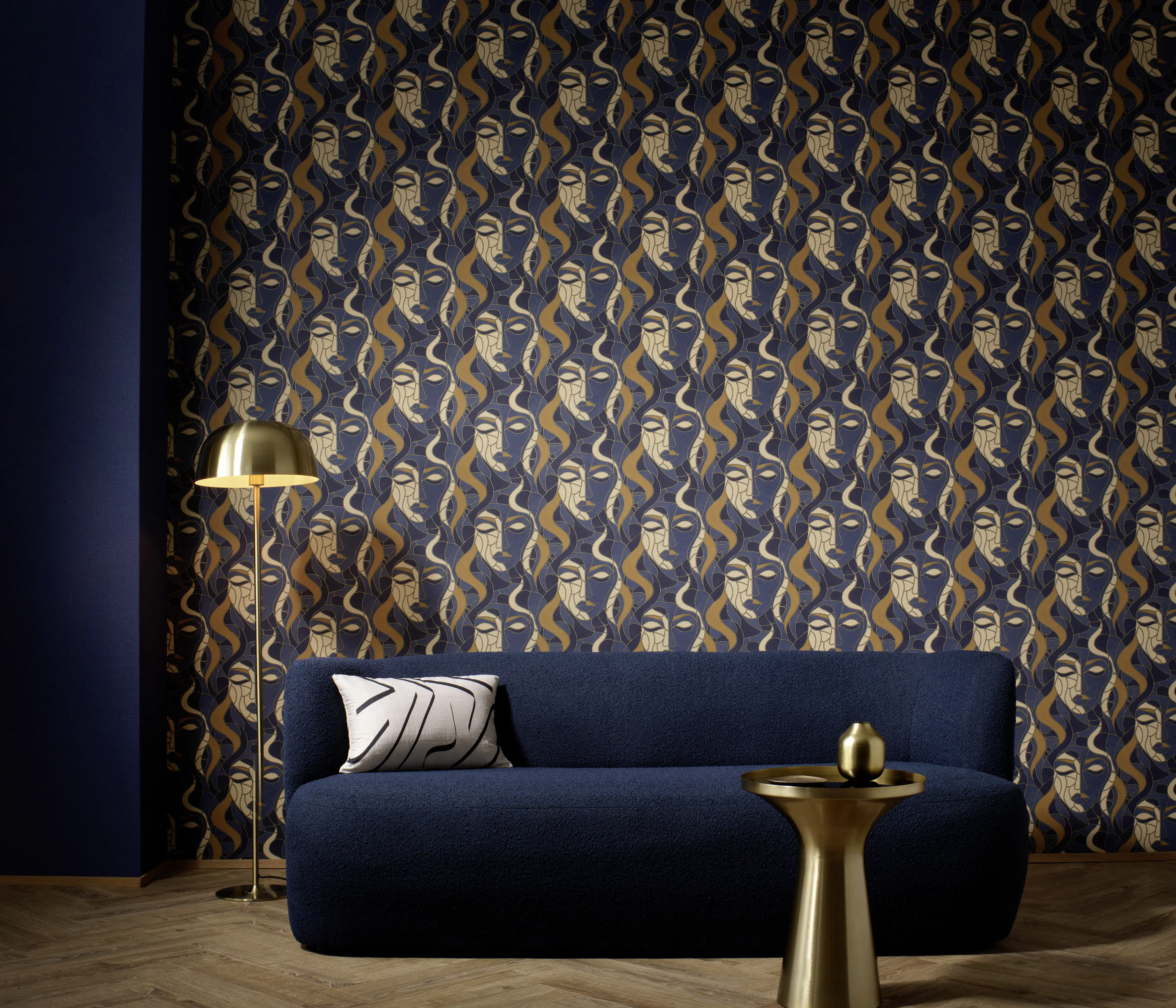 Erismann Vliestapete Grafisch blau 10,05 x 0,53 m