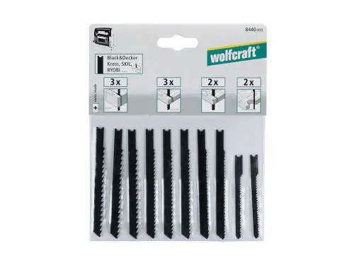 4006885844001 Wolfcraft Stichsägeblätter-Set 8440000 10 Stück