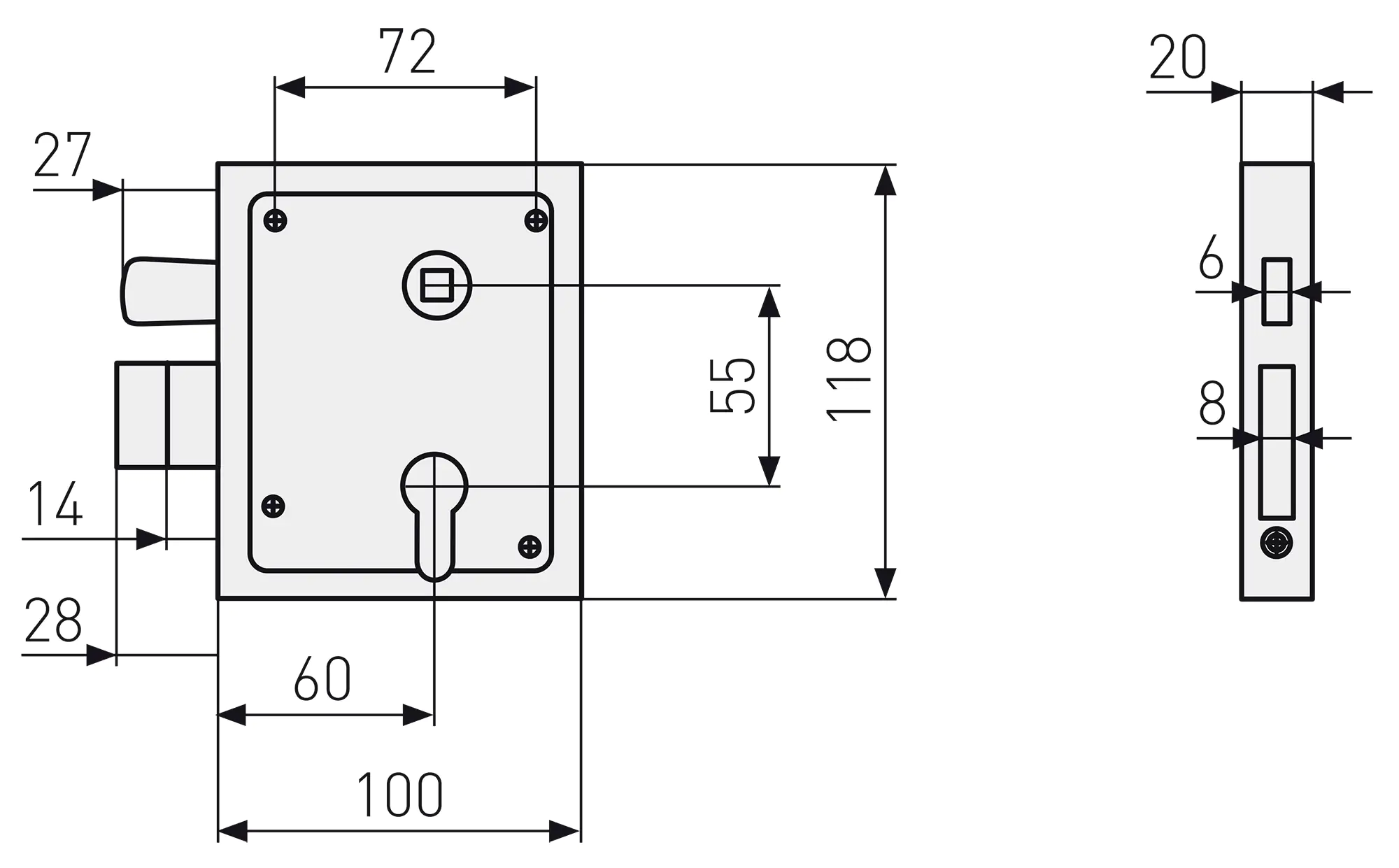 4003318224164_2278693 Abus Aufschraubschloss ASS HF Buntbart für Türblattstärken bis 60 mm