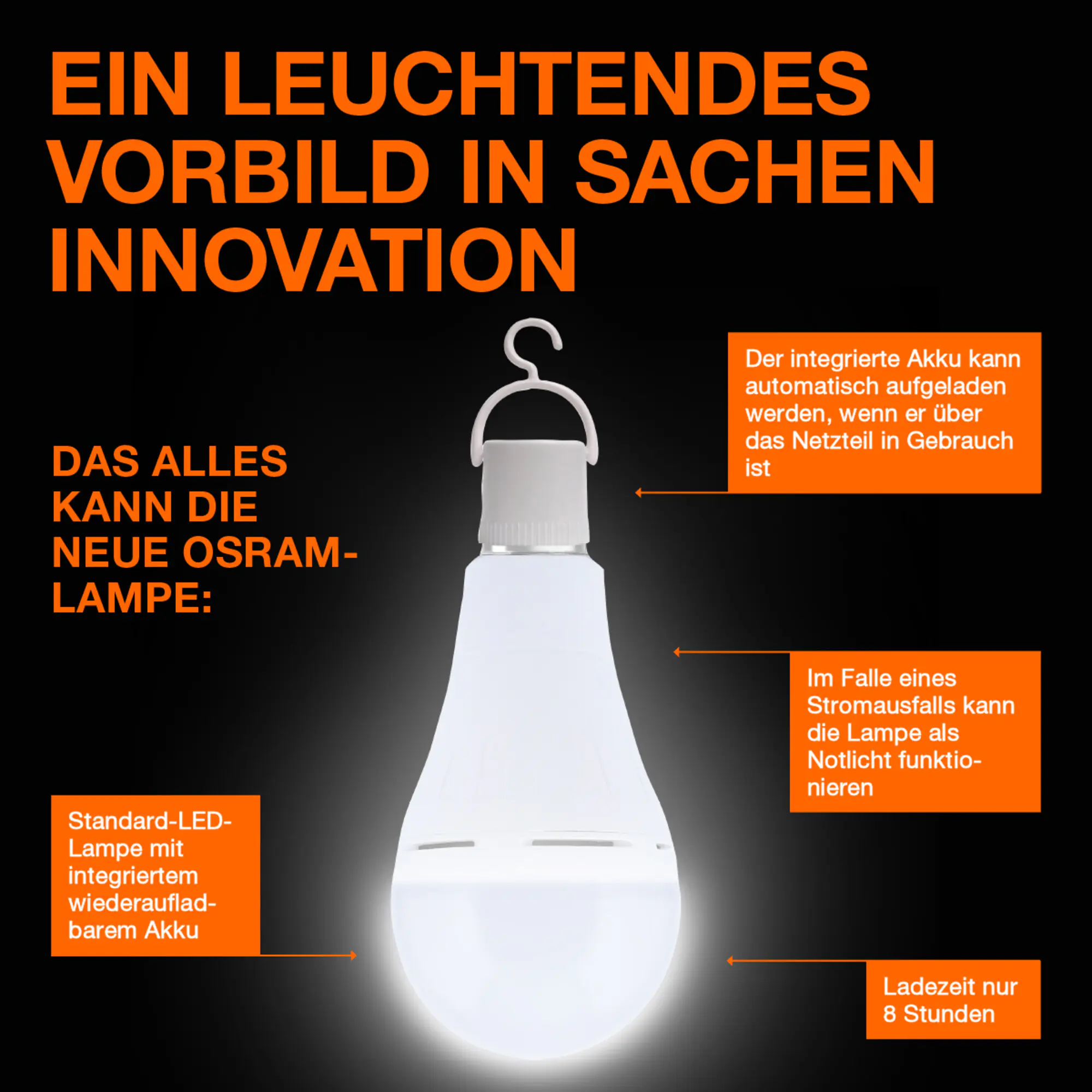 Osram LED Leuchtmittel Classic A60 E27 8 W warmweiß Osram LED Leuchtmittel Classic A60 E27 8 W warmweiß