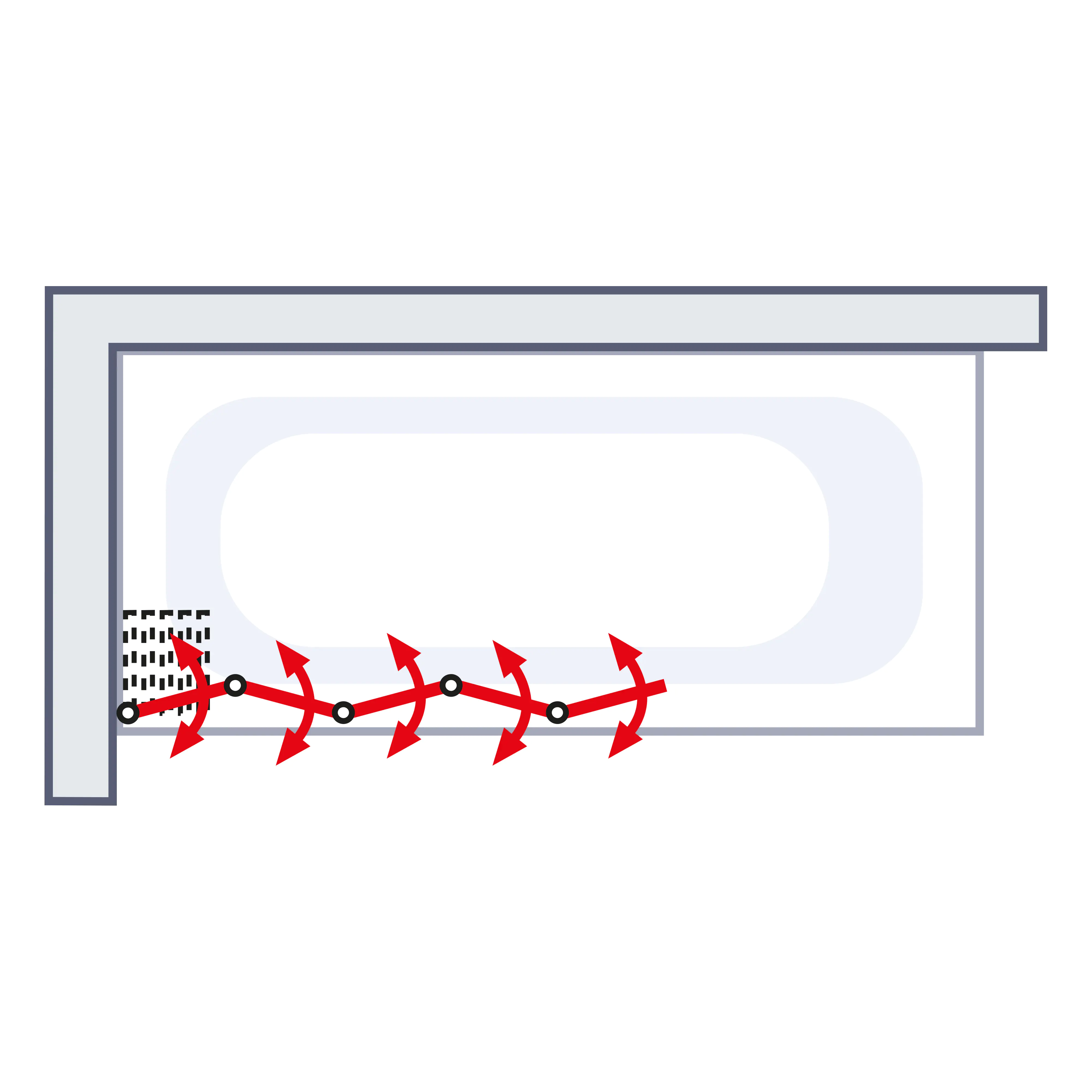 Schulte Badewannenaufsatz D1315 7-tlg. 159 x 140 cm + Handtuchhalter
