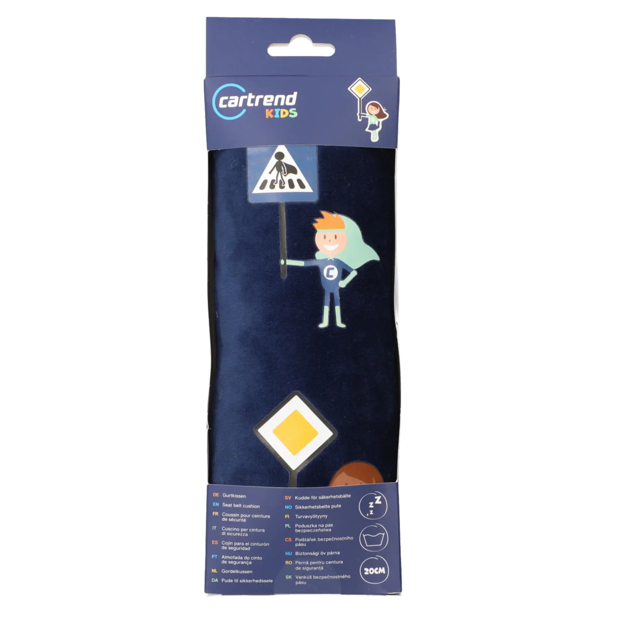 Cartrend Kids Gurtkissen blau