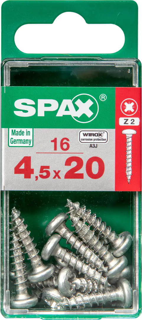 Spax Universalschrauben 4.5 x 20 mm TX 20 - 16 Stk.