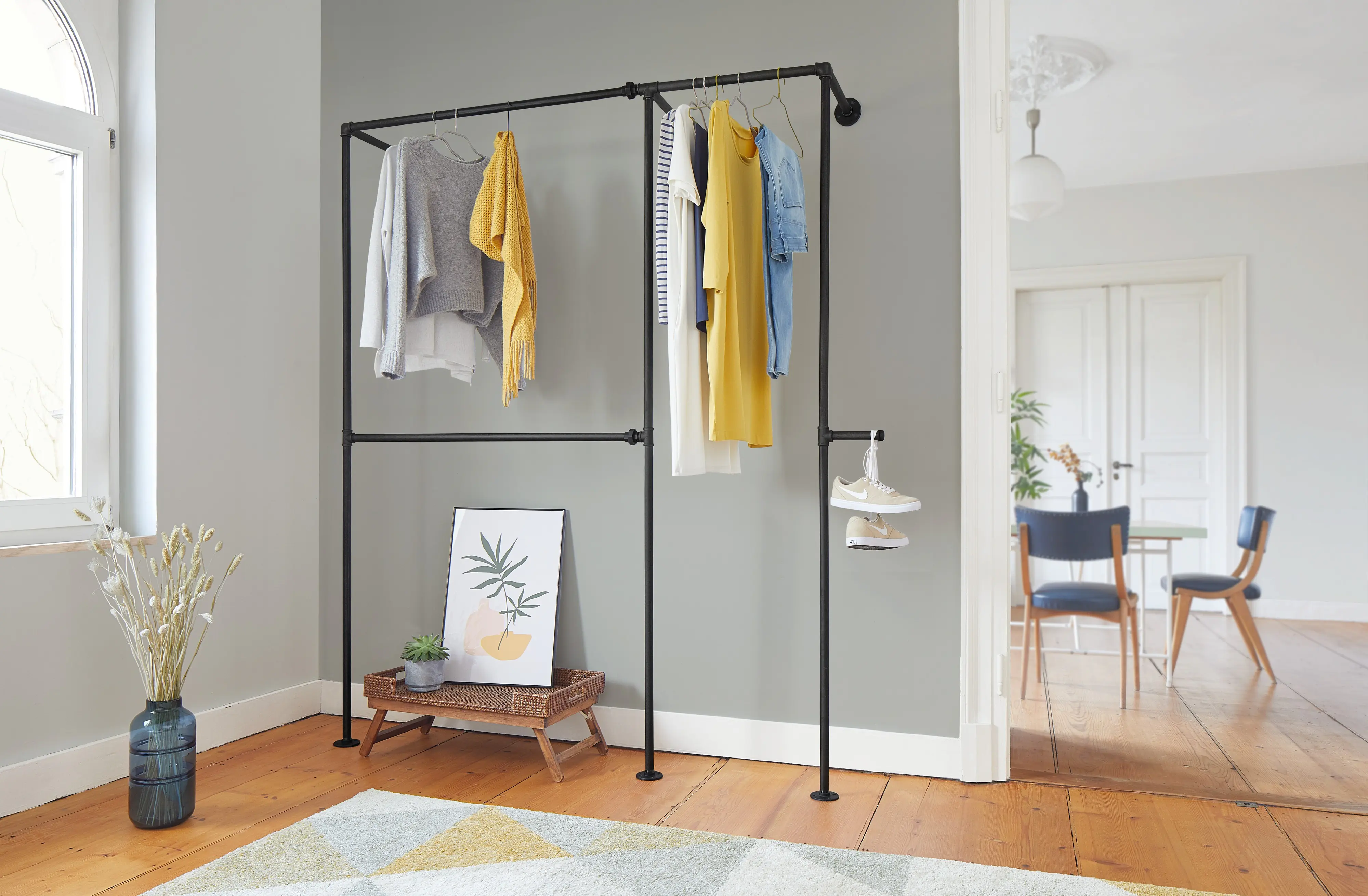 Dolle Rohr für Pipe-Regalsystem Ø 25 x 1500 mm schwarz matt