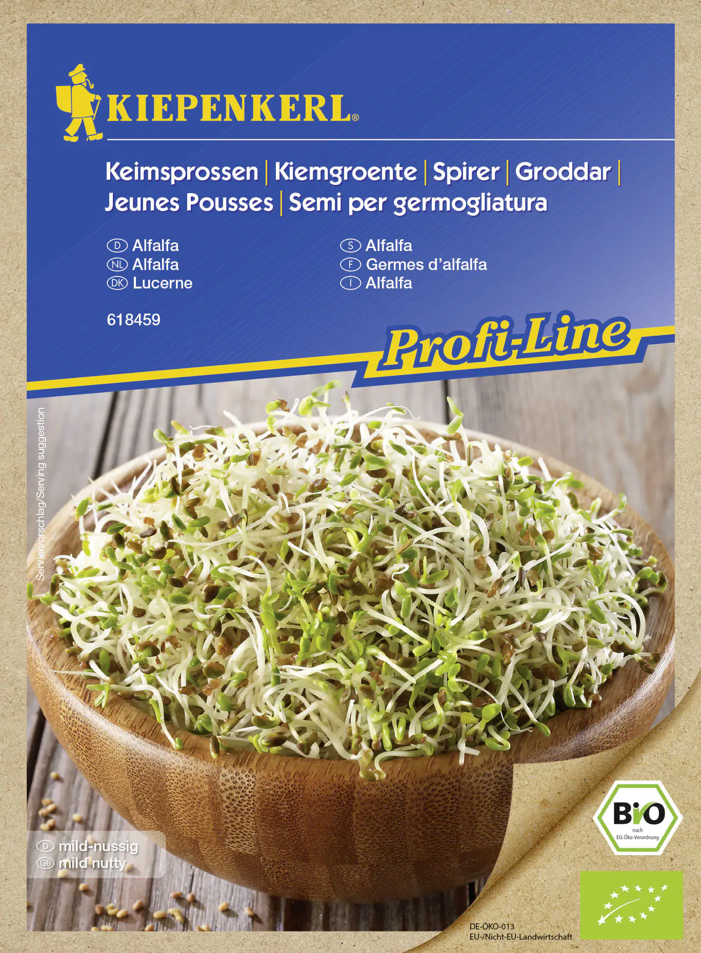 Kiepenkerl Keimsprossen Profi-Line Alfalfa Medicago sativa, Inhalt: 40 g