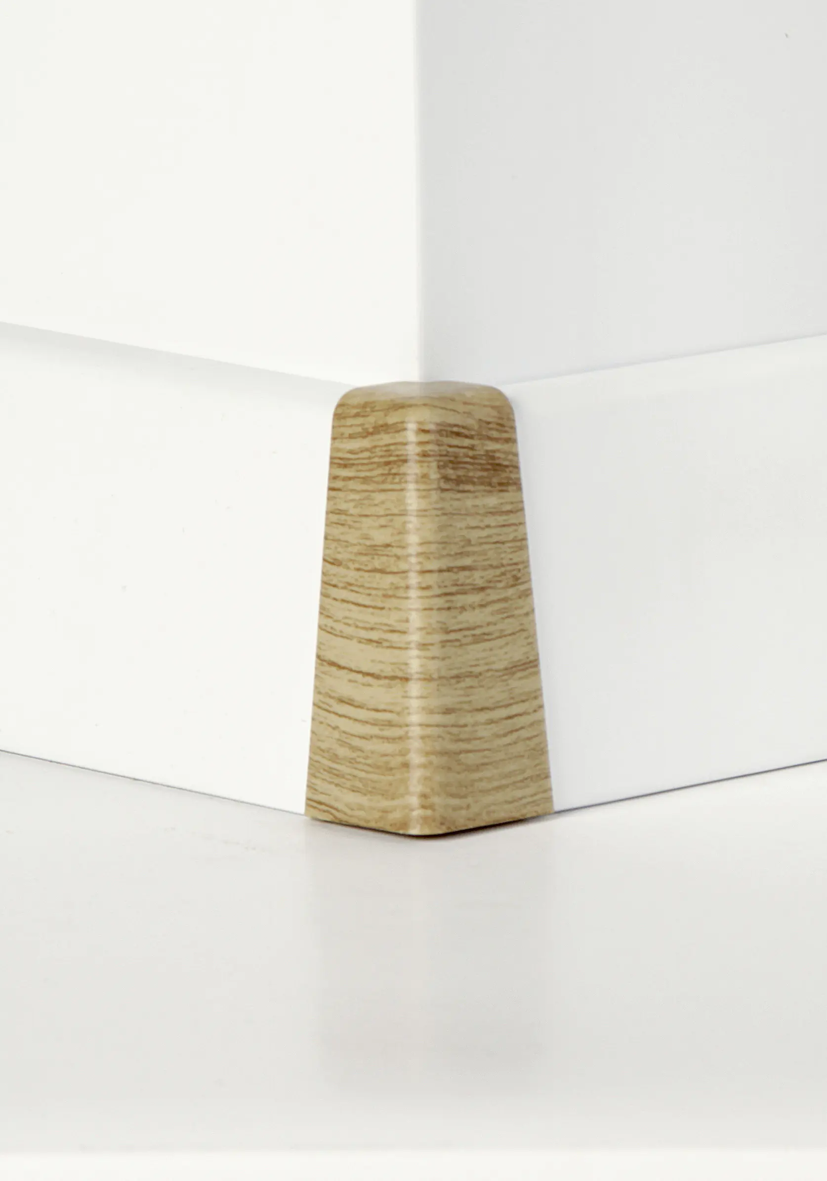 Classen Außenecke für Clip-Leiste foliert 19 x 58 mm eiche hell Holzpore