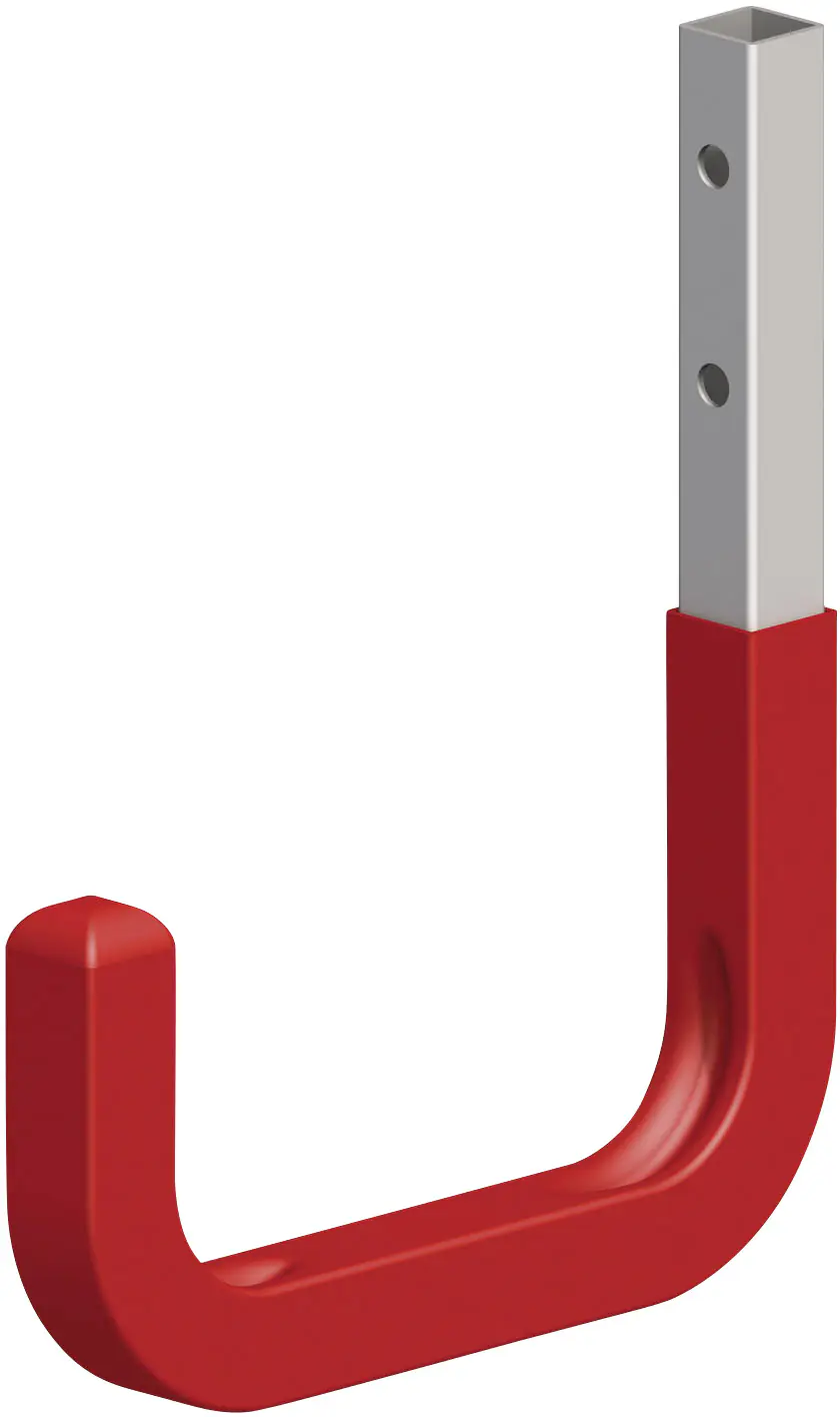 alfer Wandhaken, gummiert 115 mm 115 x 140 mm Stahl verzinkt rot gummiert alfer Wandhaken, gummiert 115 mm 115 x 140 mm Stahl verzinkt rot gummiert