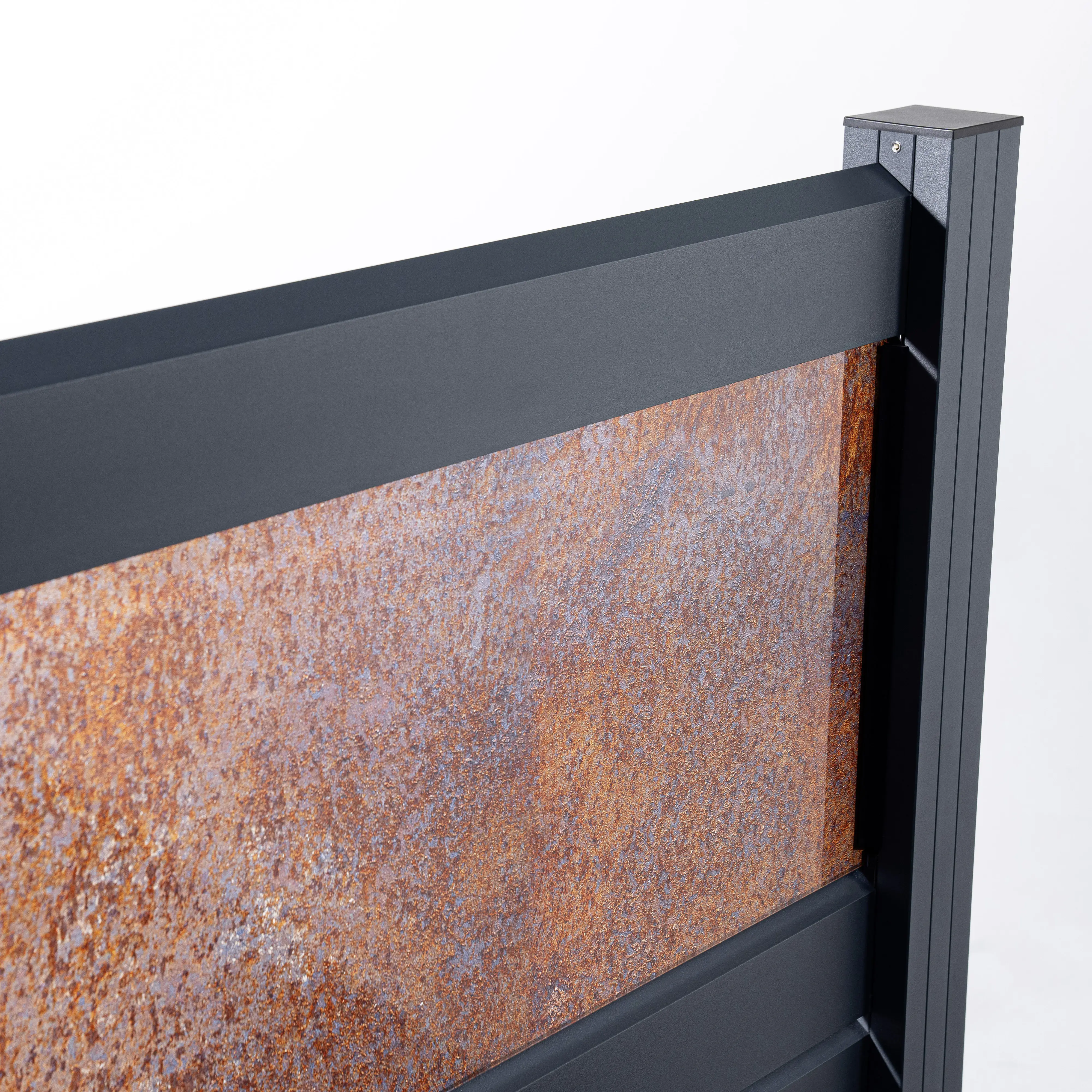 Ambiente Alu-Zaun Erweiterungsset Rhombus MINI 187 x 184,2 cm anthrazit 