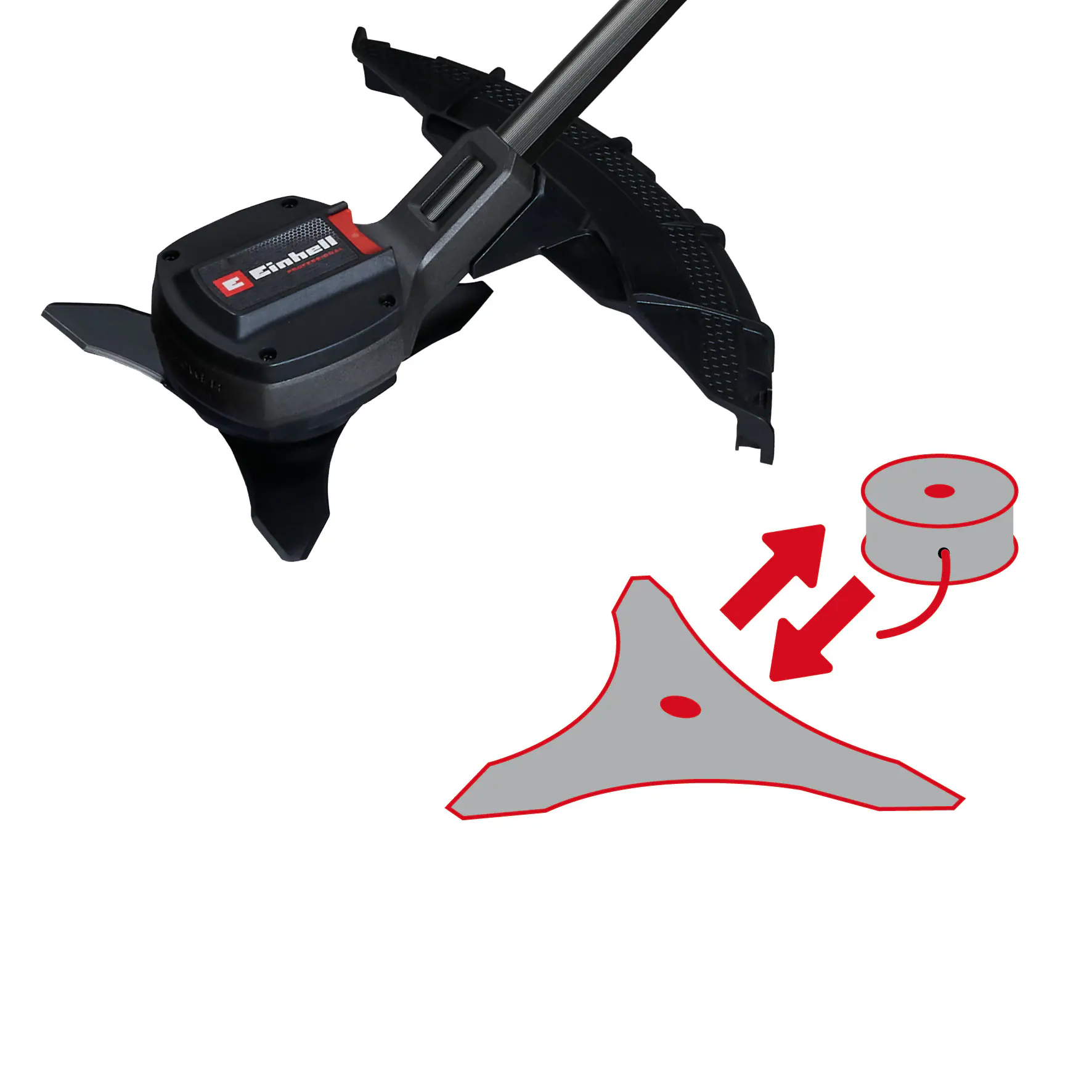 Einhell Akku-Sense GP-BC 36/430 Li P 36 V Twin Pack Solo 43 / 25,5 cm Schnittkreis