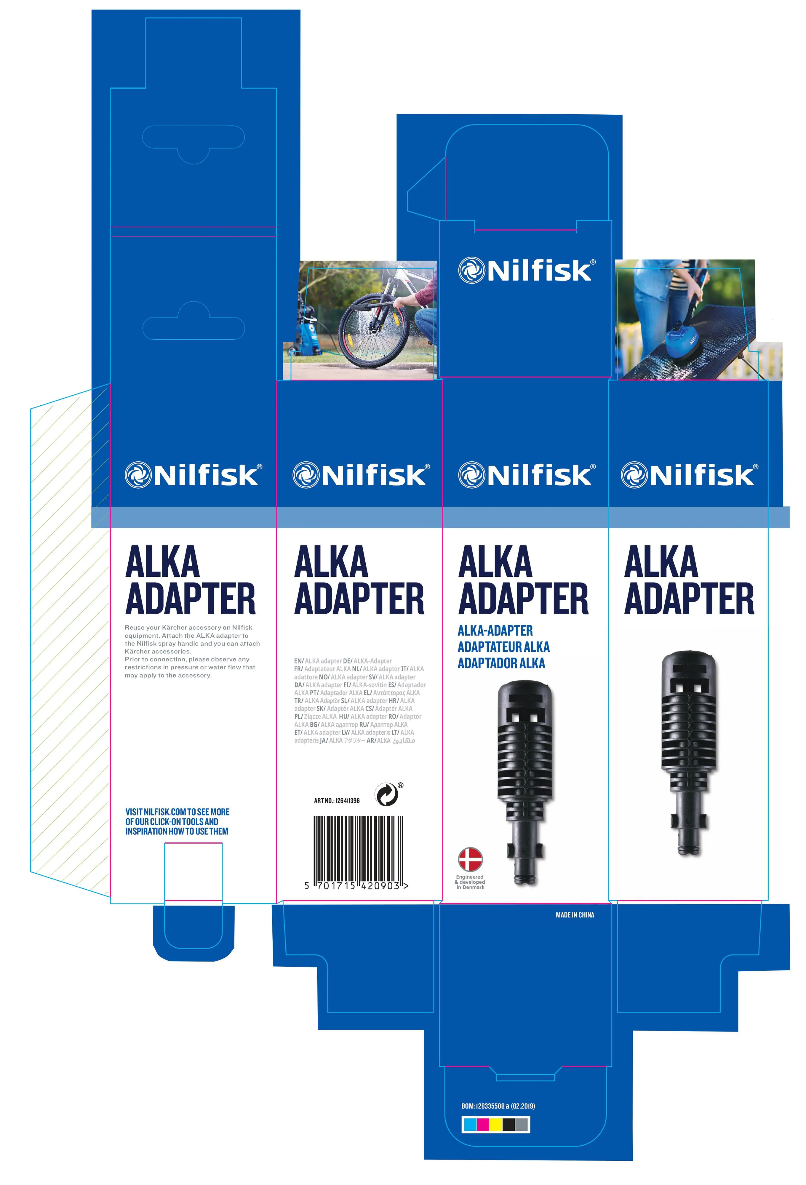 Nilfisk Alka Hochdruckreiniger-Adapter für Kärcher-Zubehör