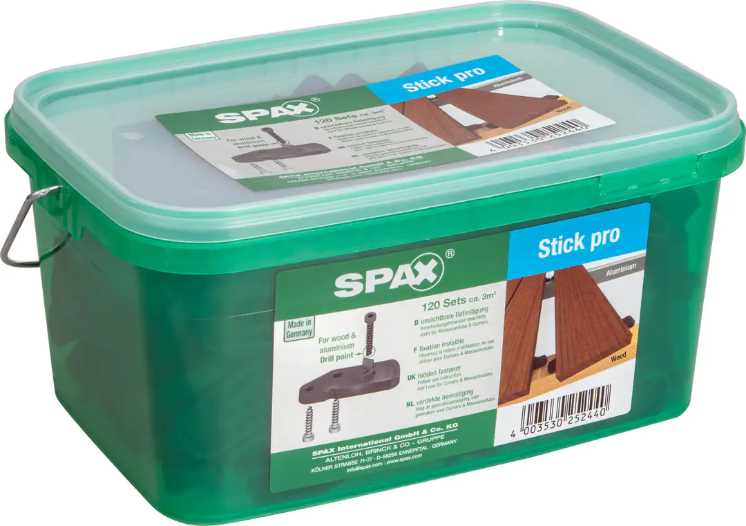 Spax Terrassestick-Set 60 x 20 x 8 mm zum stecken - 120 Stk. Spax Terrassestick-Set 60 x 20 x 8 mm zum stecken - 120 Stk.