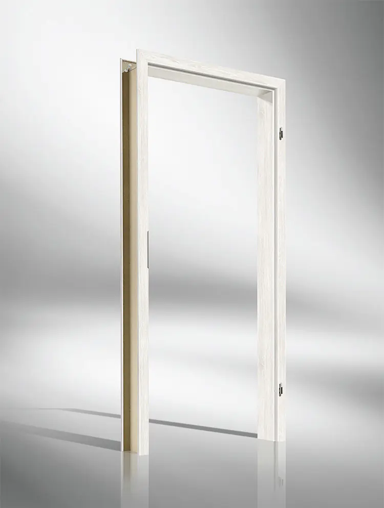 Borne Zarge Dekor Pinie weiß 61 cm DIN rechts