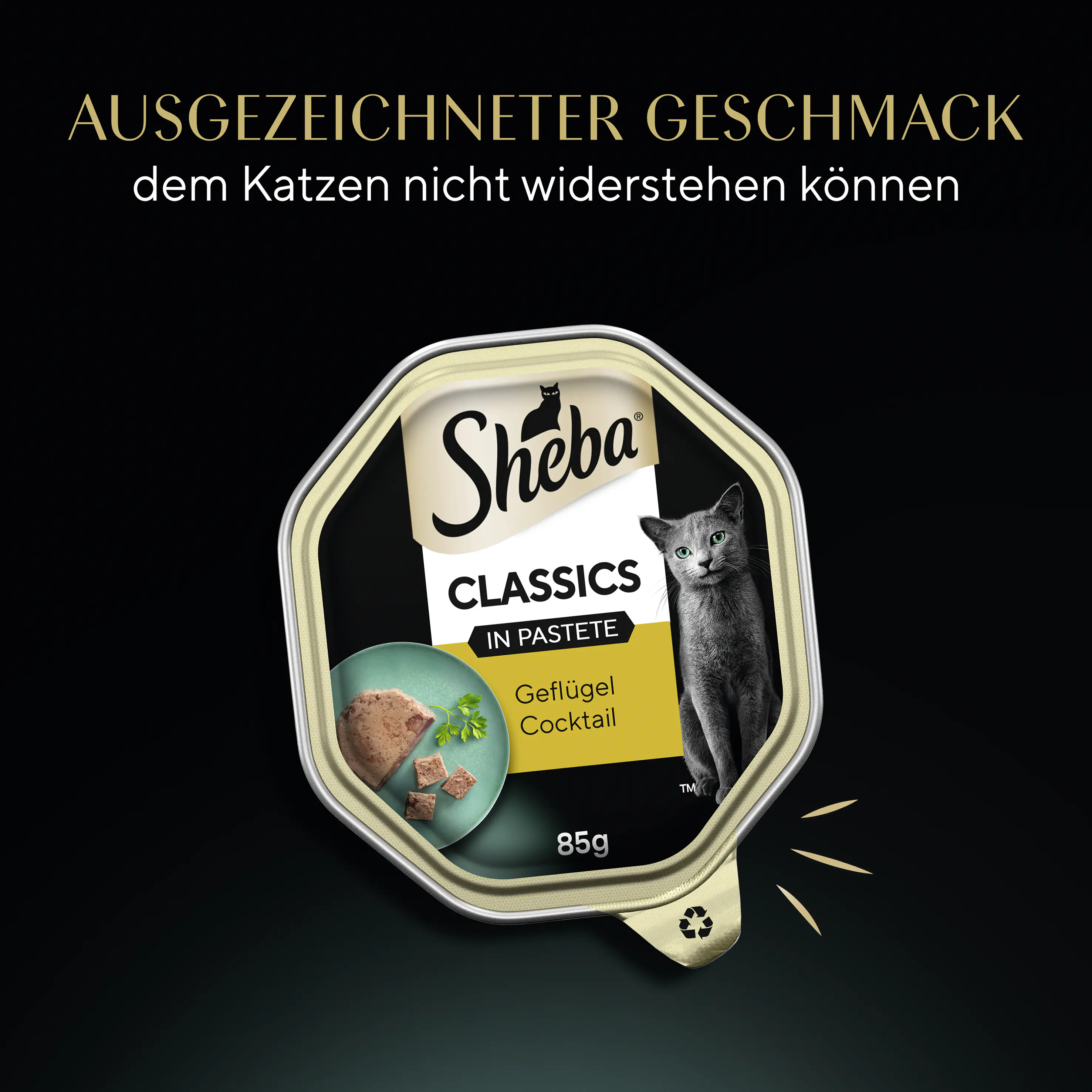 Sheba Classics in Pastete Katzennassfutter Adult 85 g Geflügel Cocktail