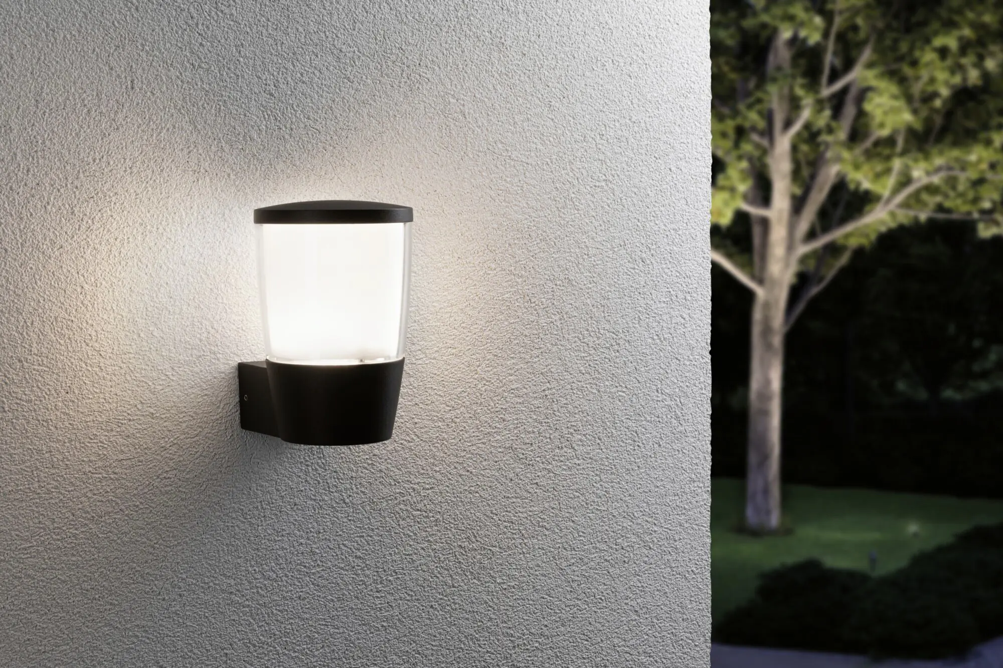 Paulmann LED Außen-Wandleuchte Bako anthrazit 16,5 x 11 cm E14