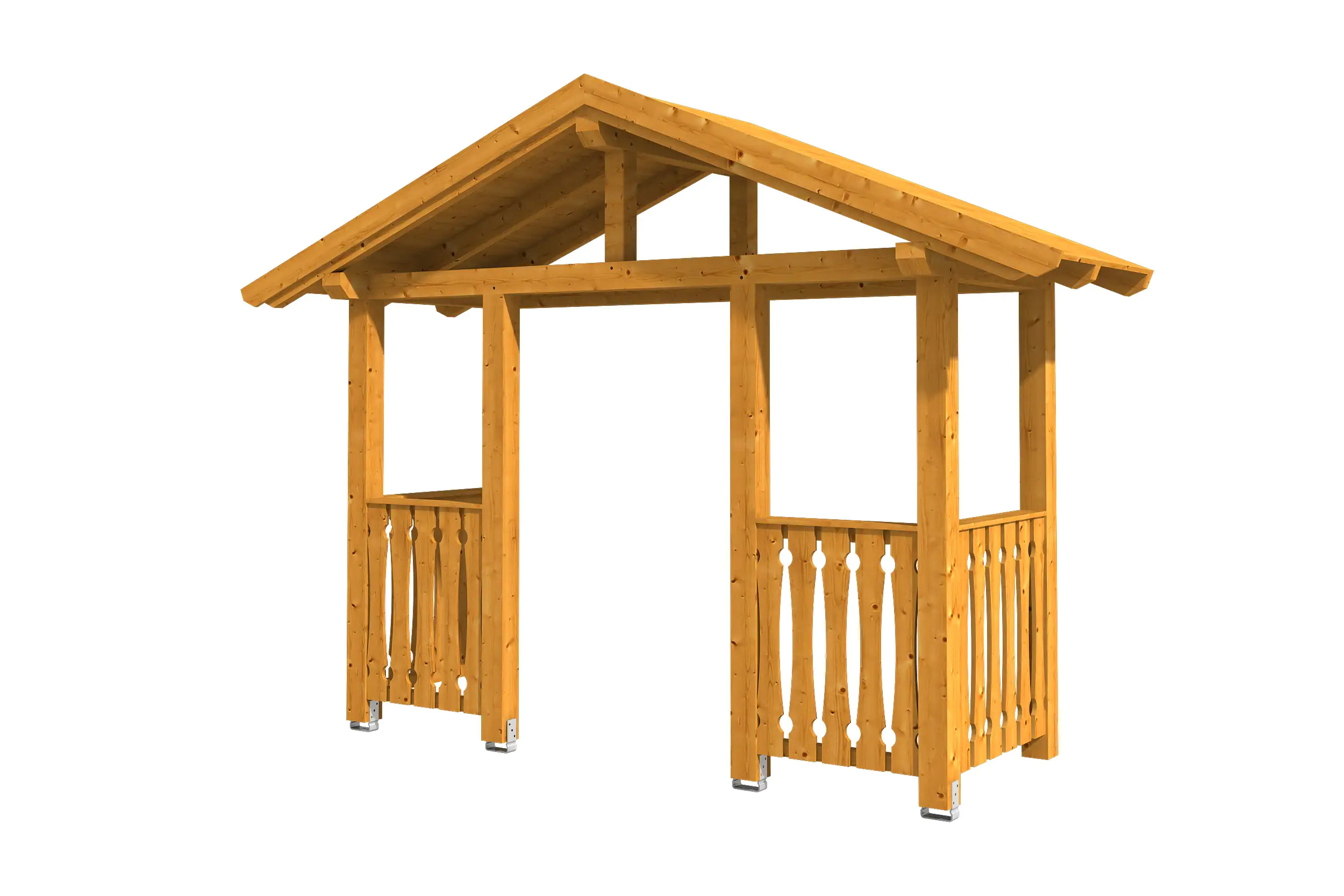 4018211016471 SKAN HOLZ Vordach Stralsund Typ 6 360 x 139 cm, lasiert in Eiche hell