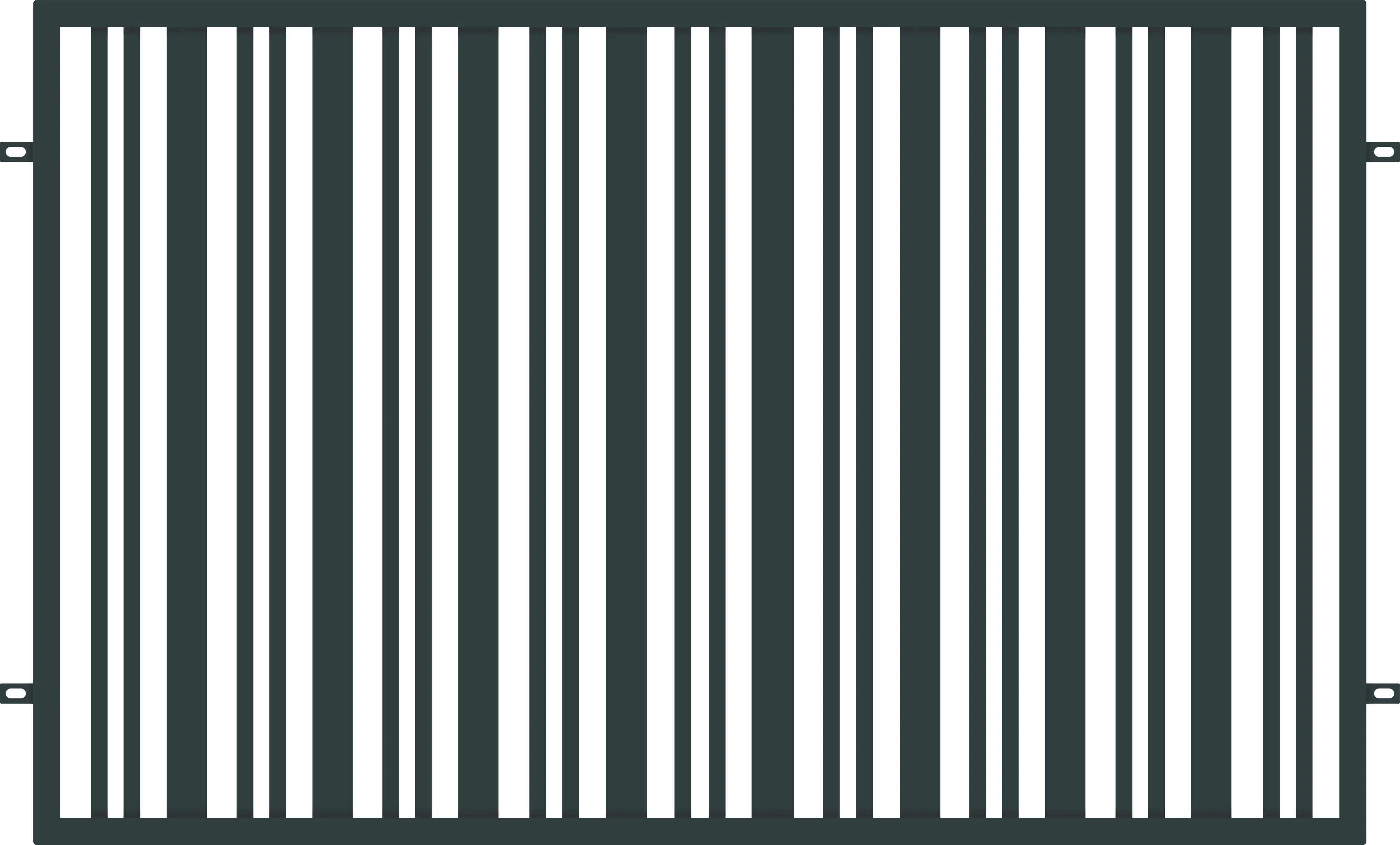 Polbram Zaunfeld Berta 120  verzinkt 200 x 120 cm anthrazit 