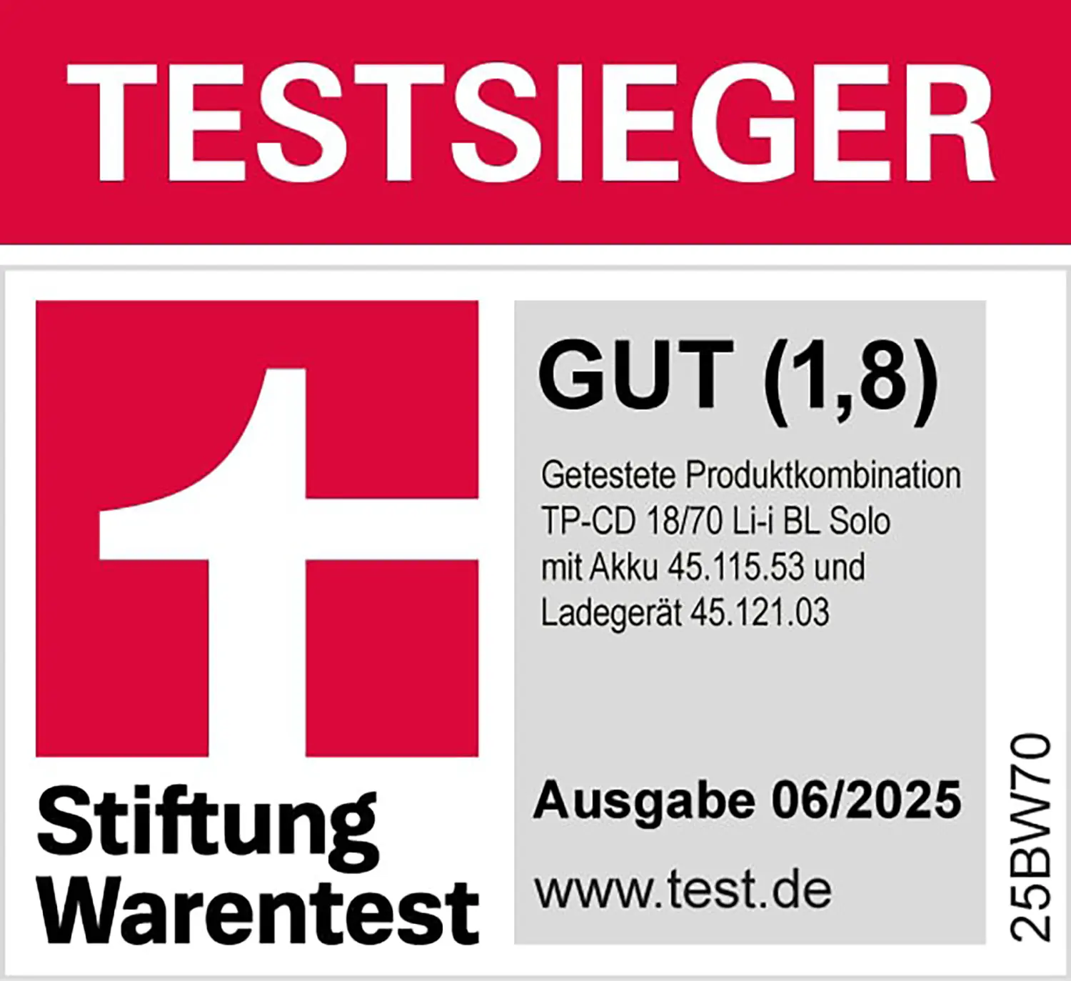 Einhell Professional Akku-Schlagbohrschrauber Mobile Werkstatt TP-CD 18/70 Li-i BL+70 Set